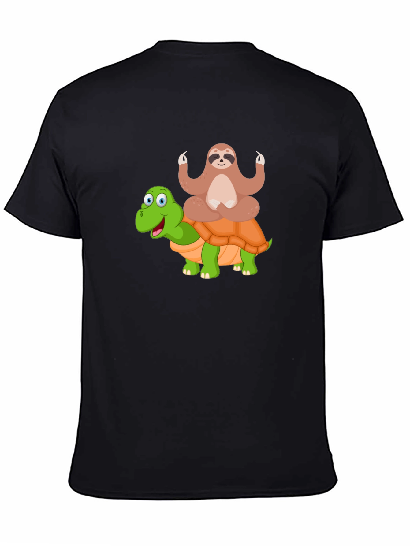 Sloth Meditating on Turtle T-Shirt