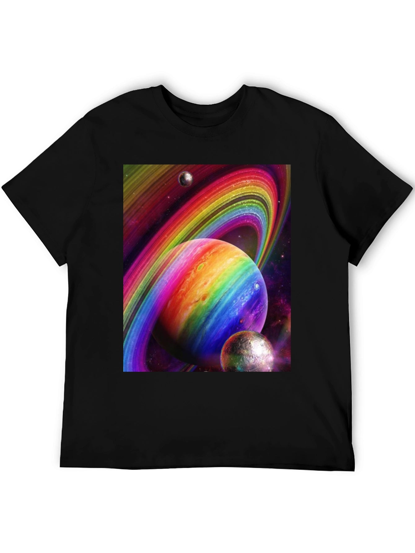 Rainbow Space Planets T-Shirt