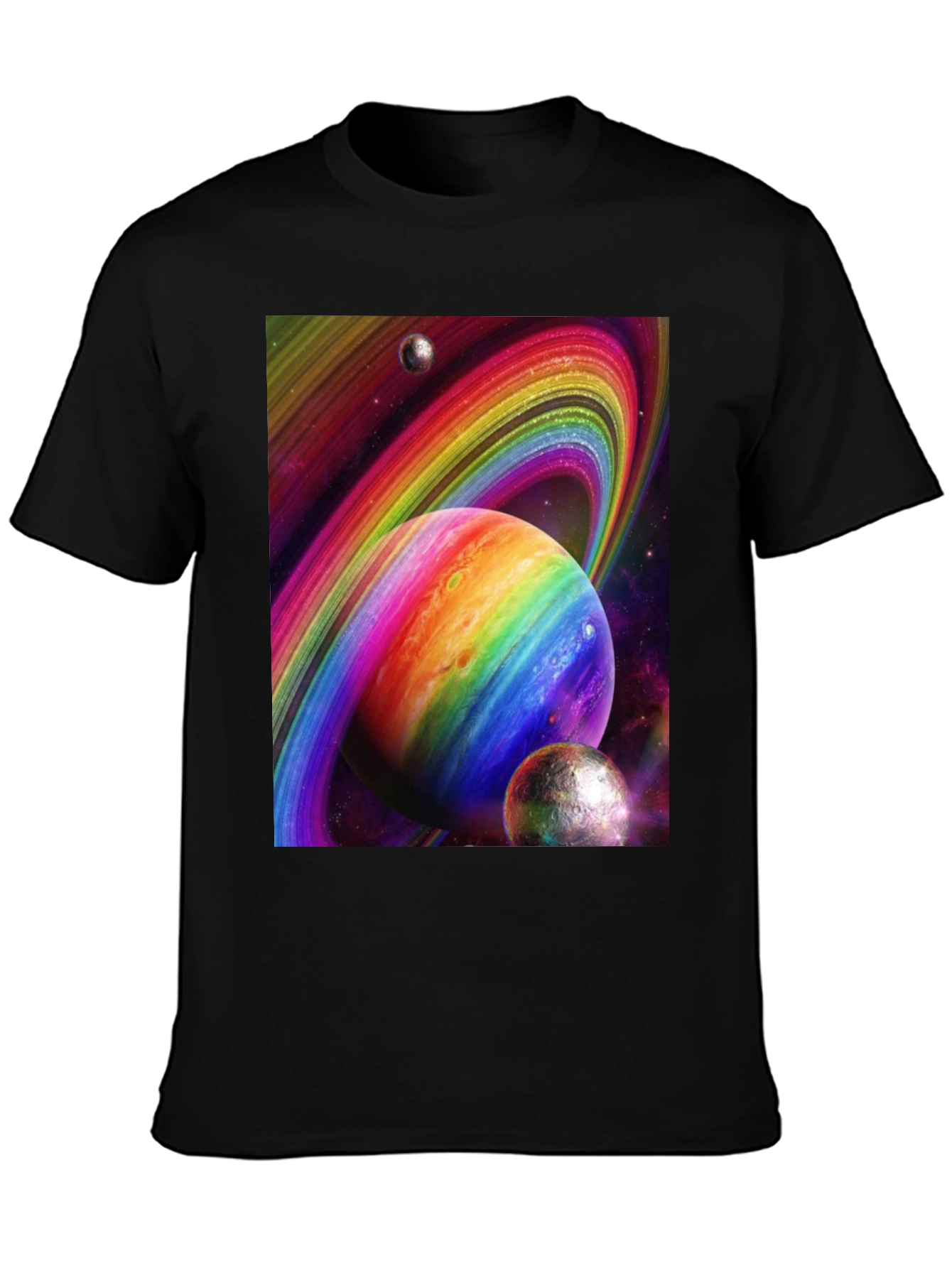 Rainbow Space Planets T-Shirt