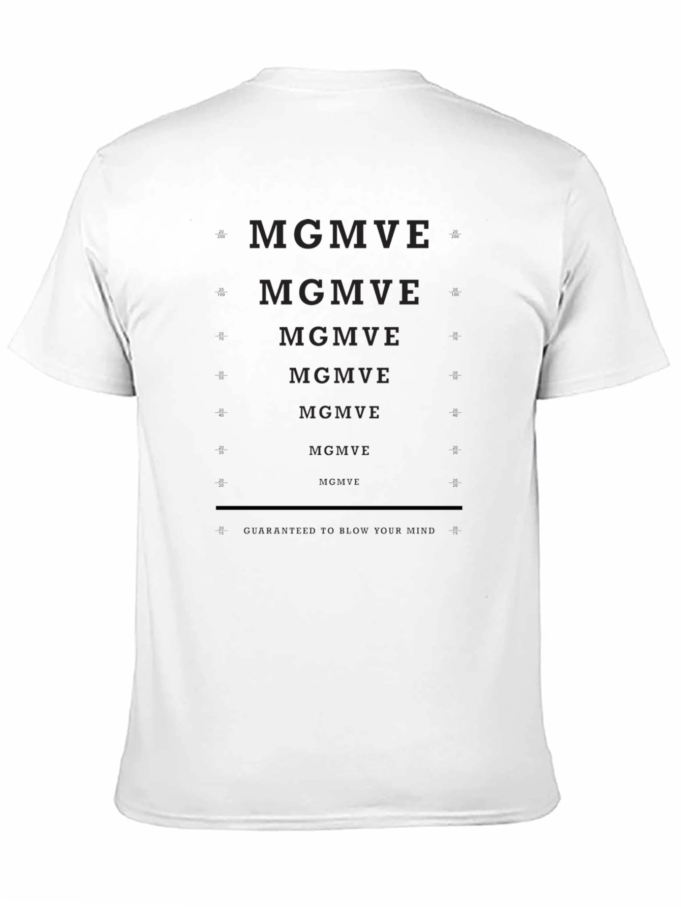 MGMT Eye Chart Black T-Shirt