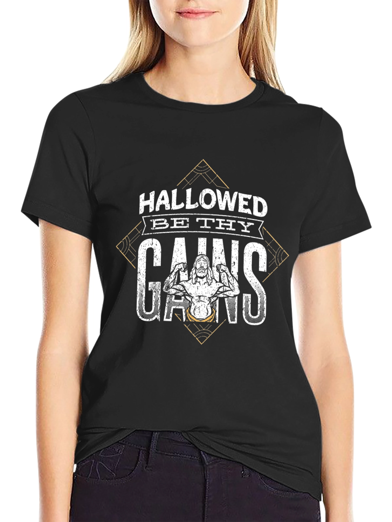 Hallowed Be Thy Gains Black T-Shirt