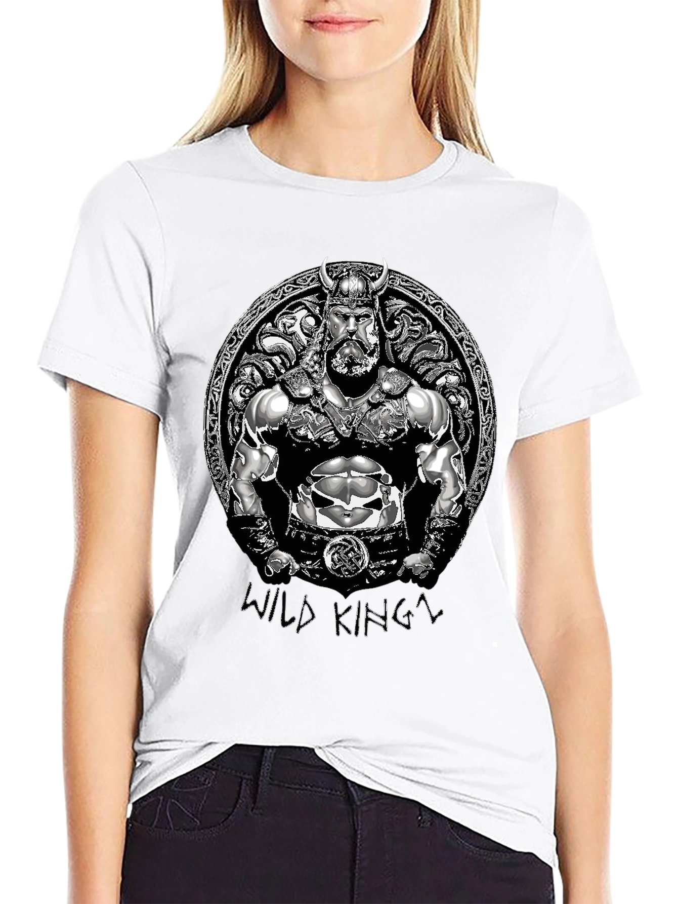 Wild King Viking Graphic T-Shirt