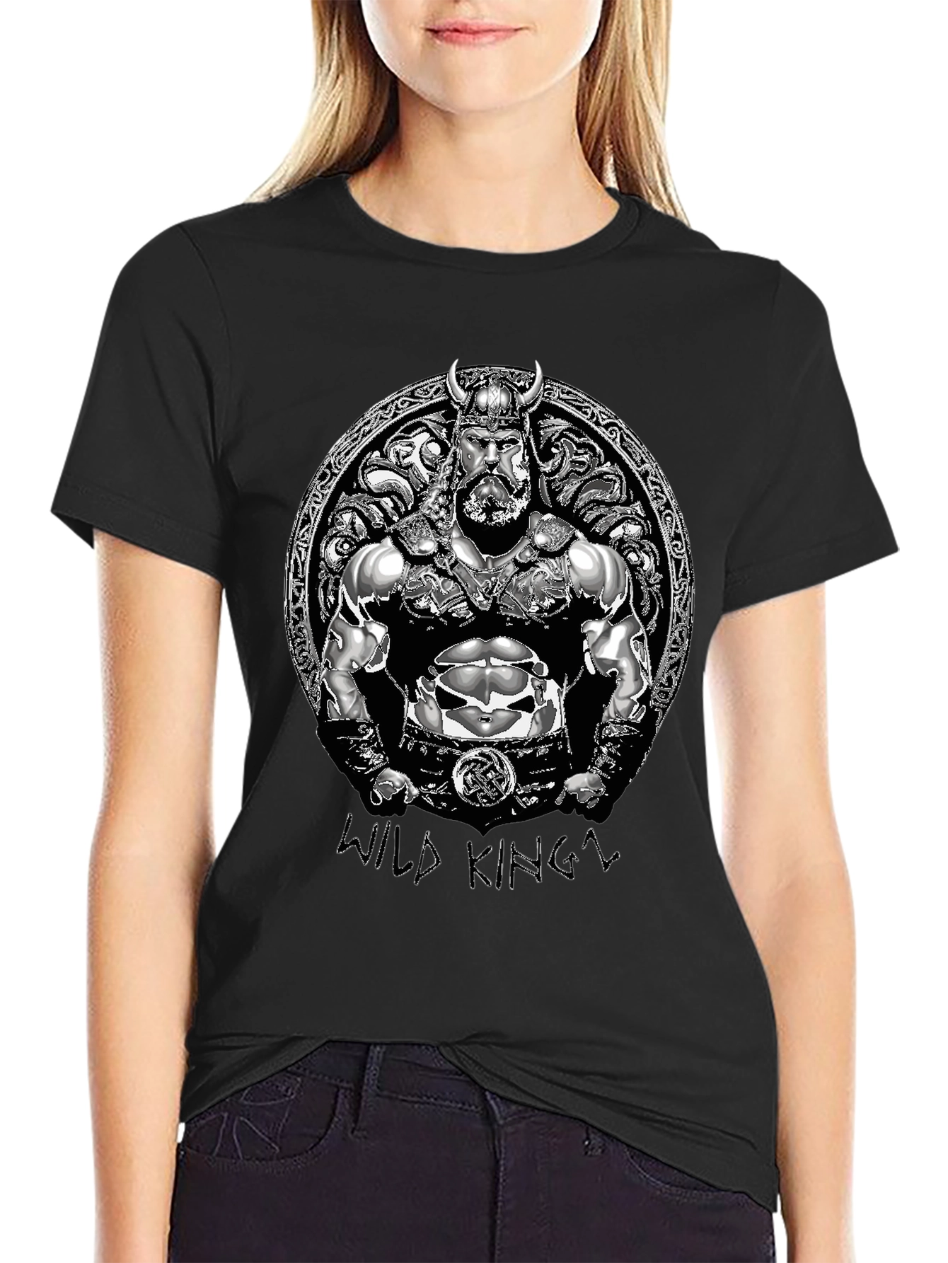 Wild King Viking Graphic T-Shirt
