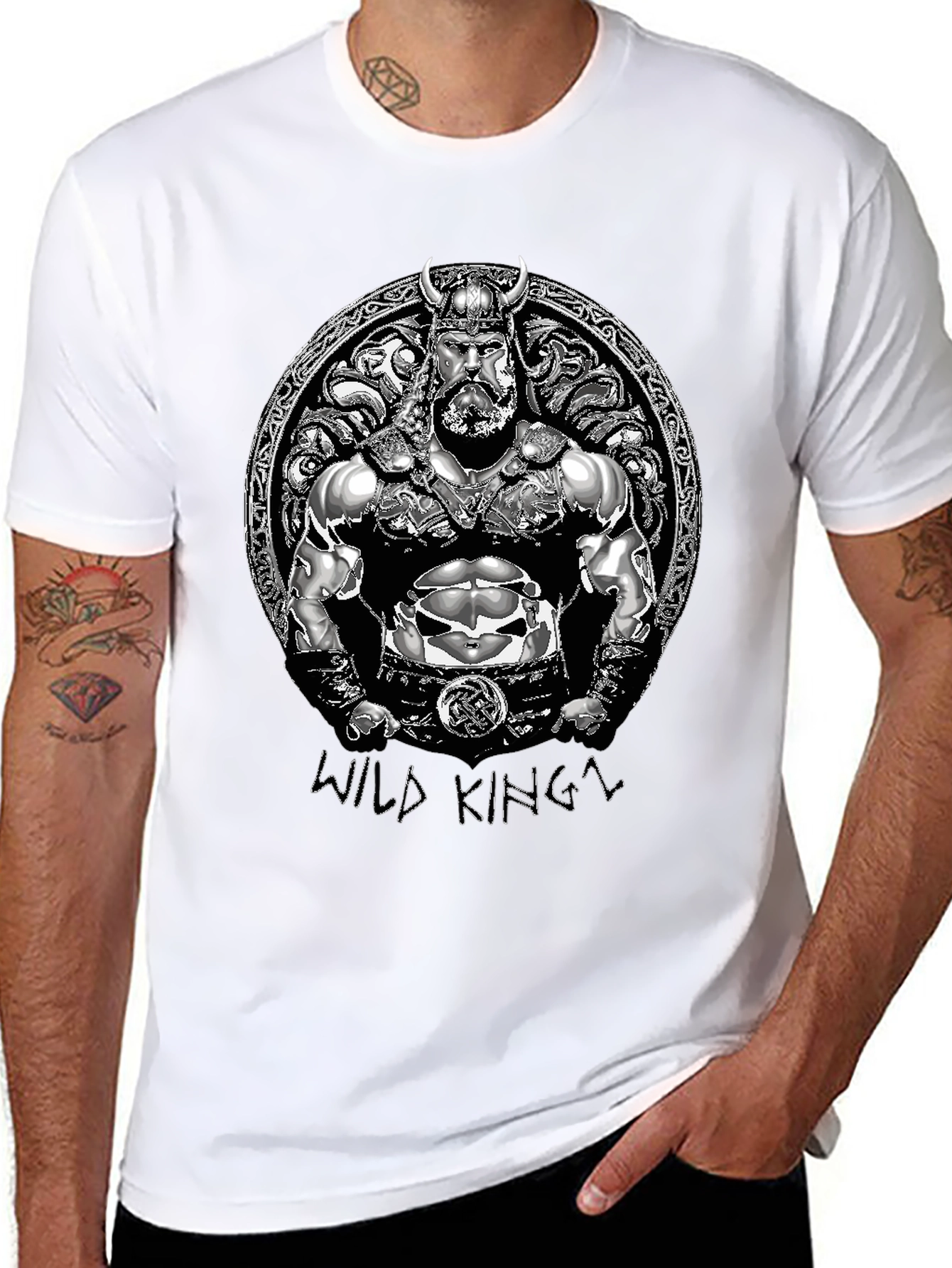 Wild King Viking Graphic T-Shirt