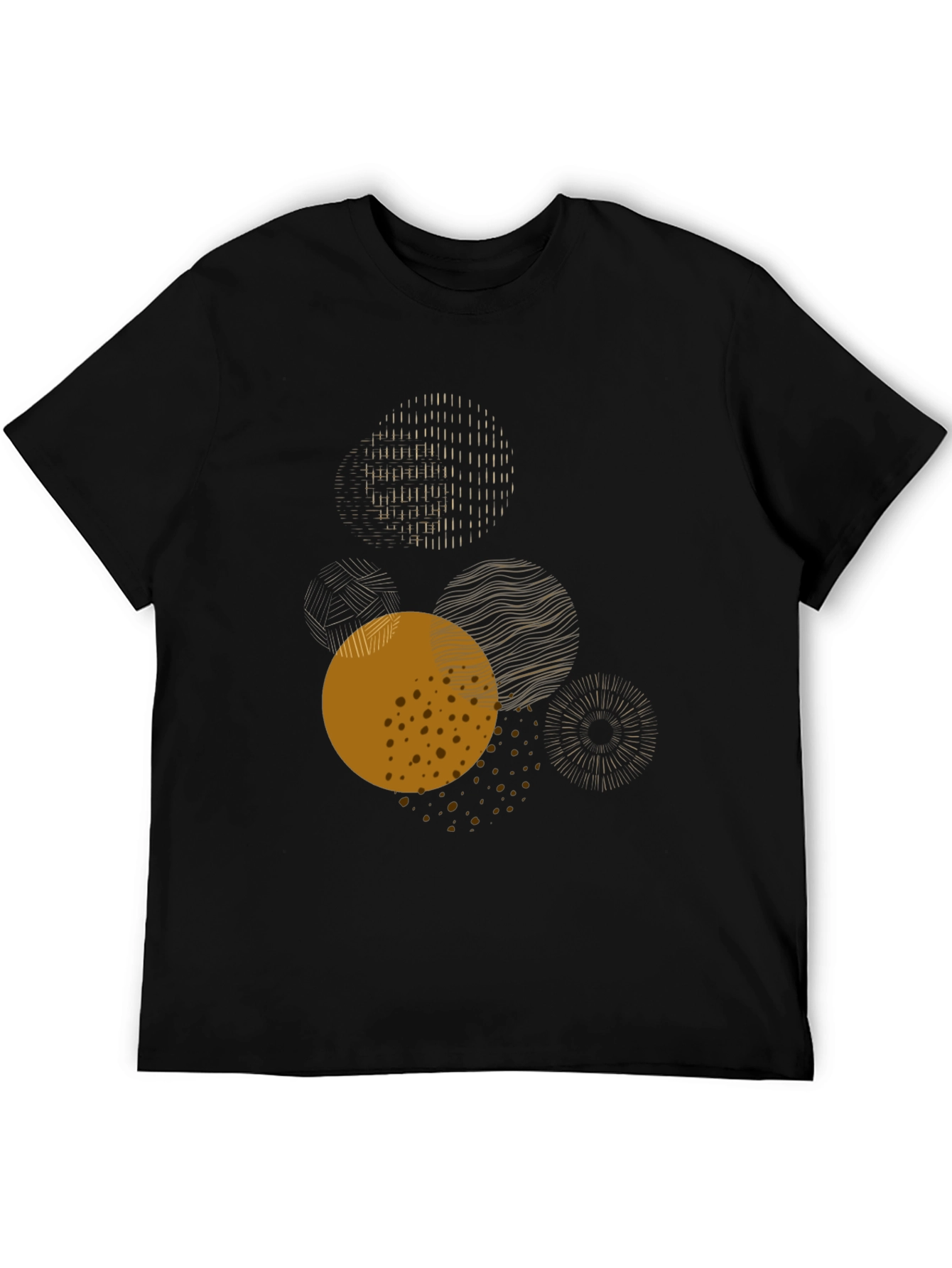 Abstract Circles Graphic Tee - Modern Art Shirt