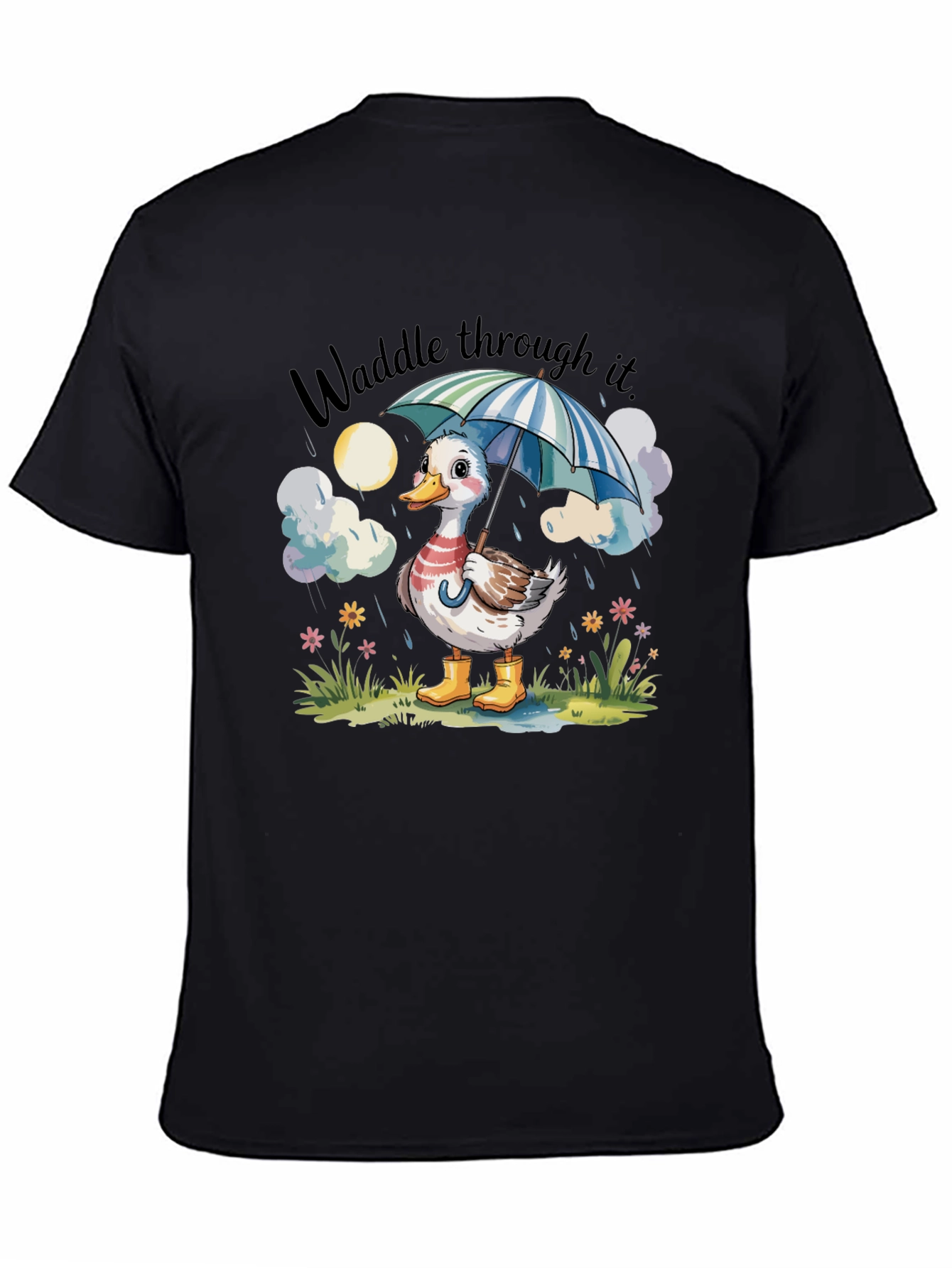 Waddle Through It Duck Graphic Tee