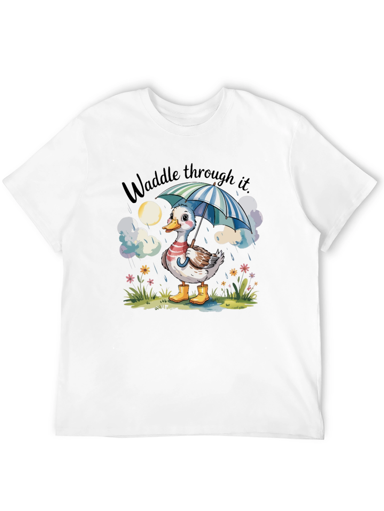 Waddle Through It Duck Graphic Tee