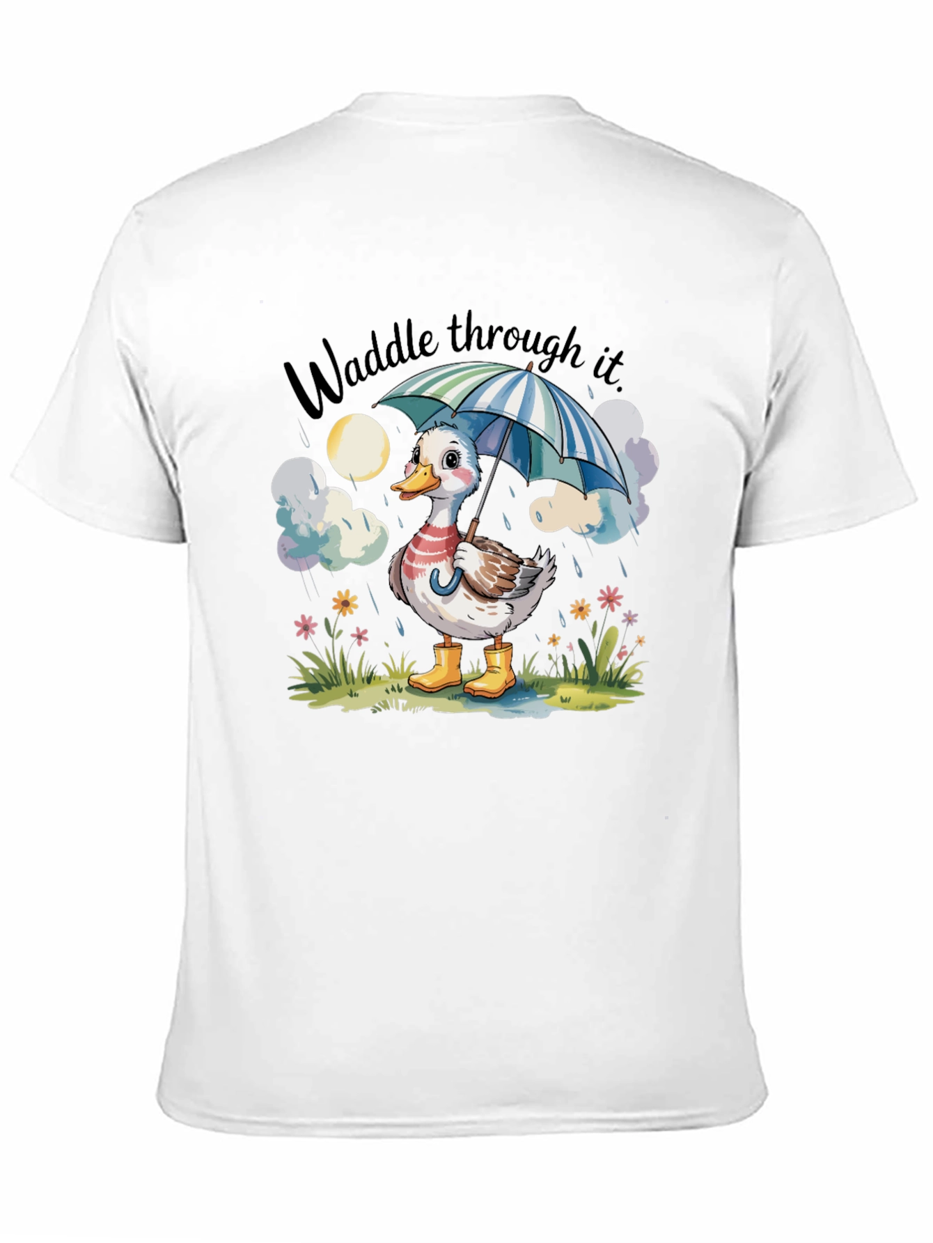 Waddle Through It Duck Graphic Tee