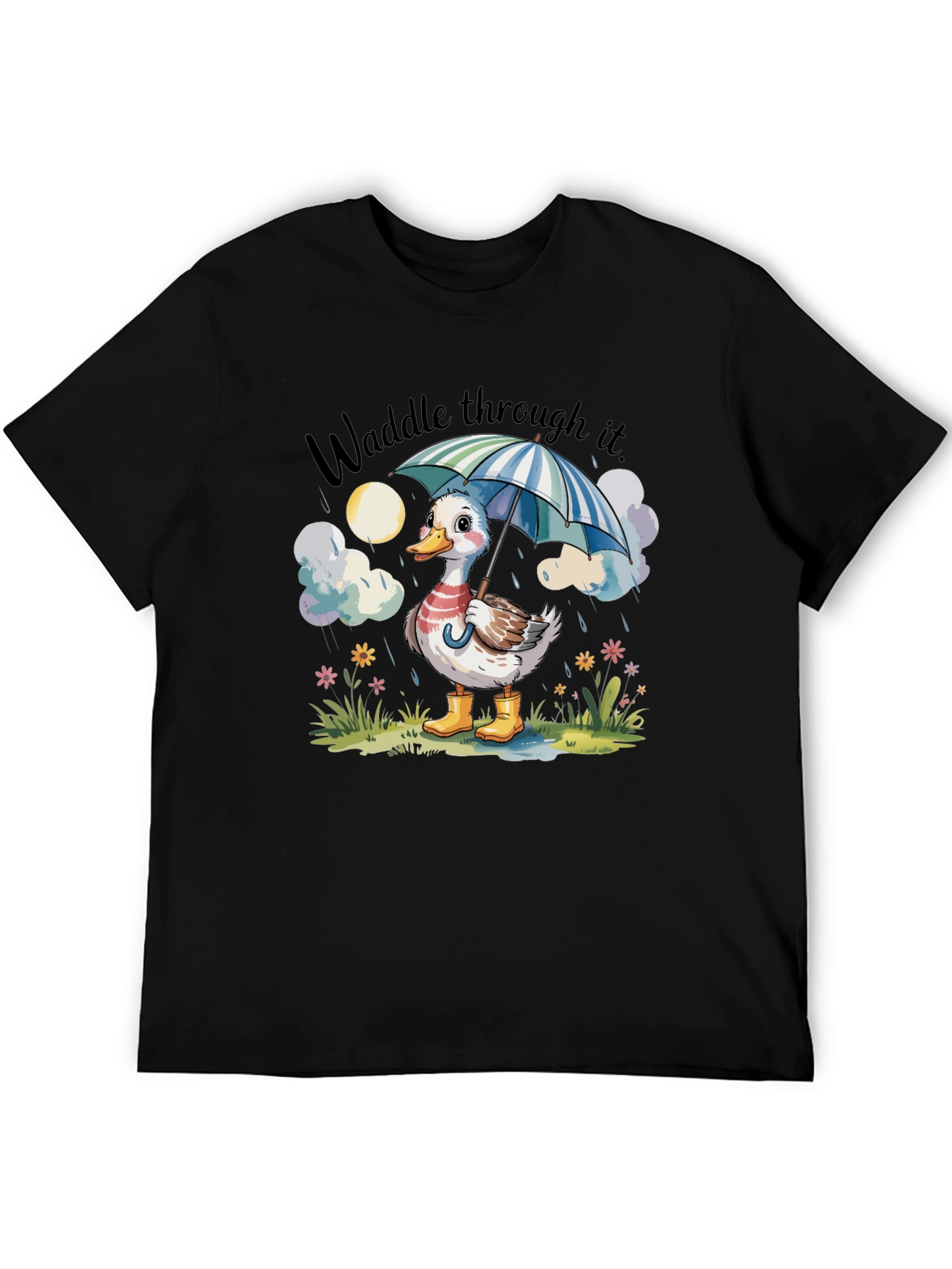 Waddle Through It Duck Graphic Tee