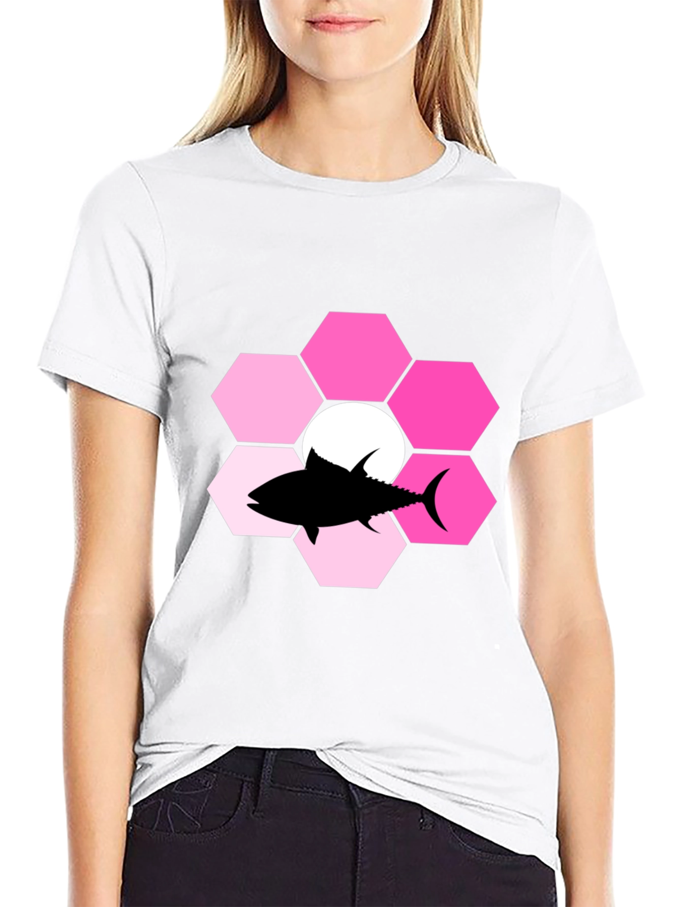 Tuna Hexagon Flower Graphic Tee