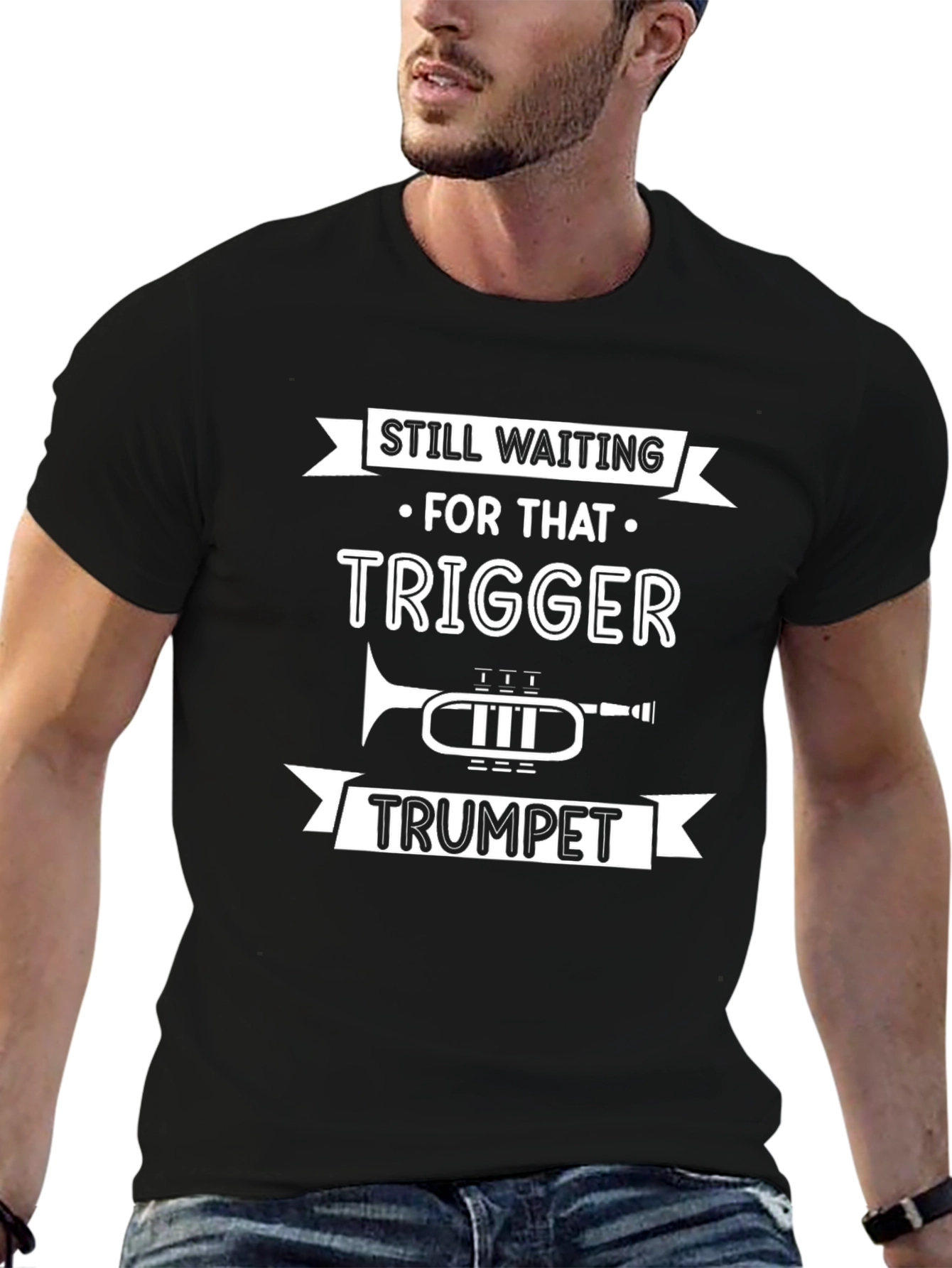 Trigger Trumpet Tee - Musician Humor Graphic T-Shirt