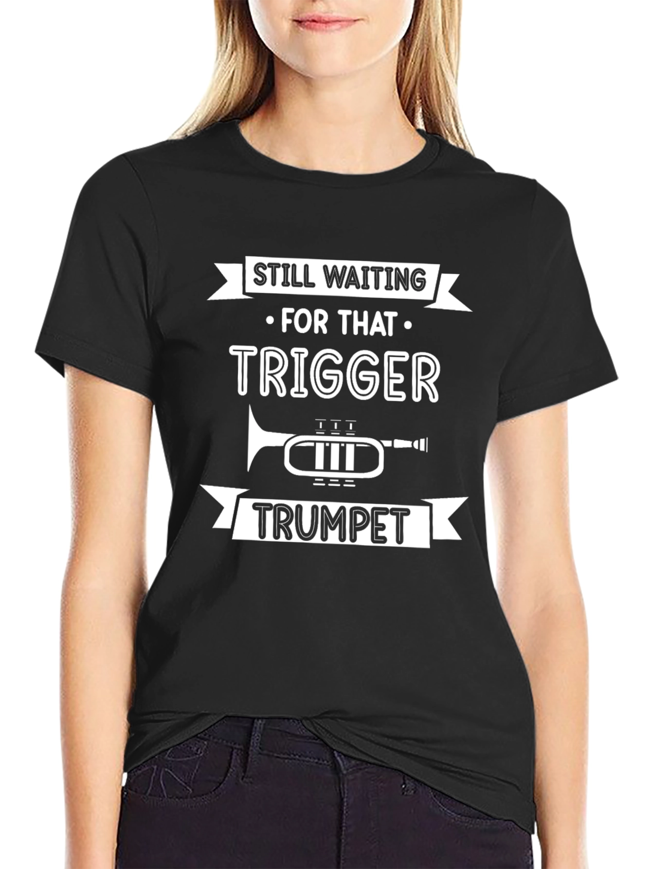 Trigger Trumpet Tee - Musician Humor Graphic T-Shirt