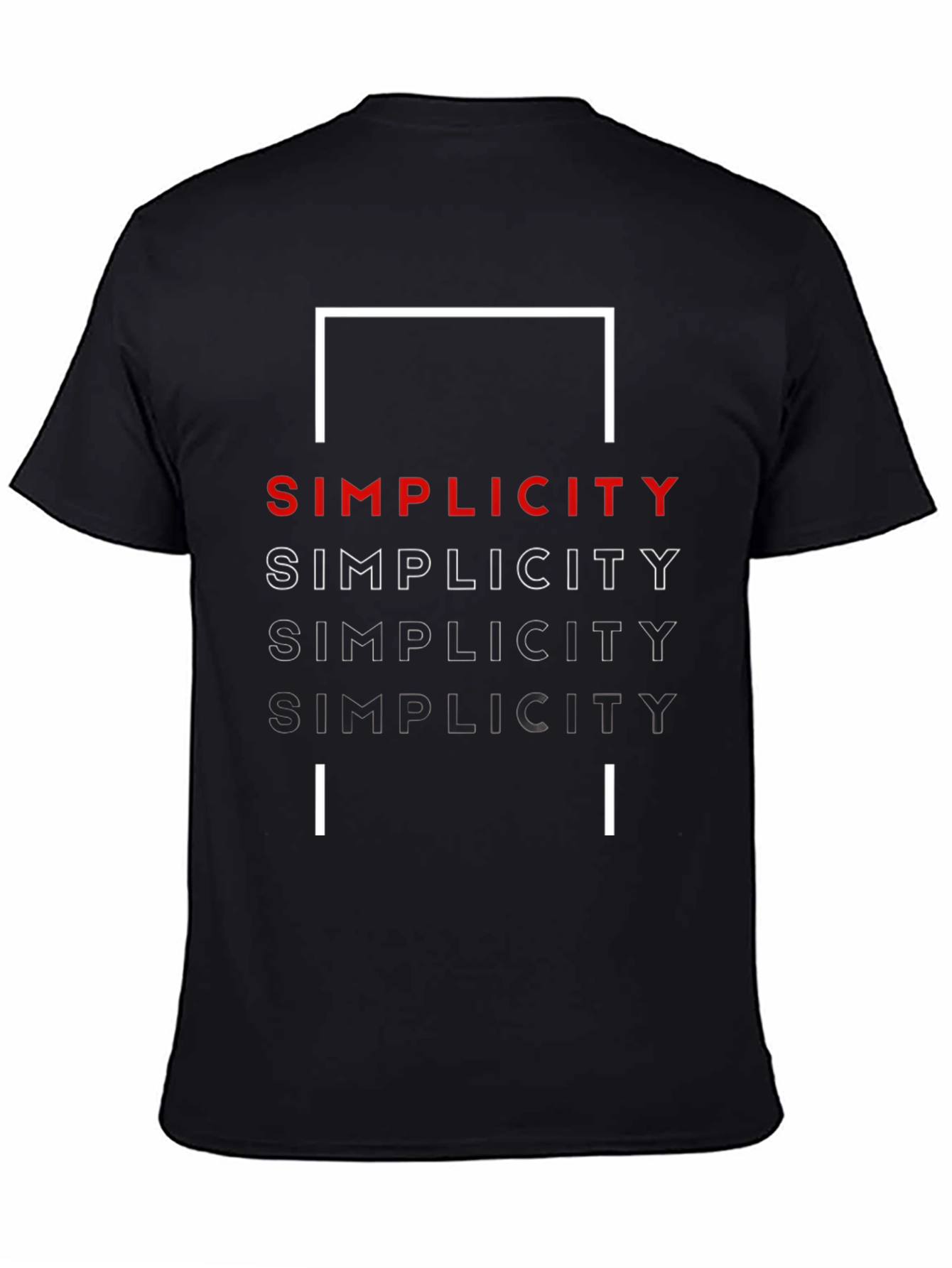 Simplicity Graphic Tee - Modern Minimalist Design
