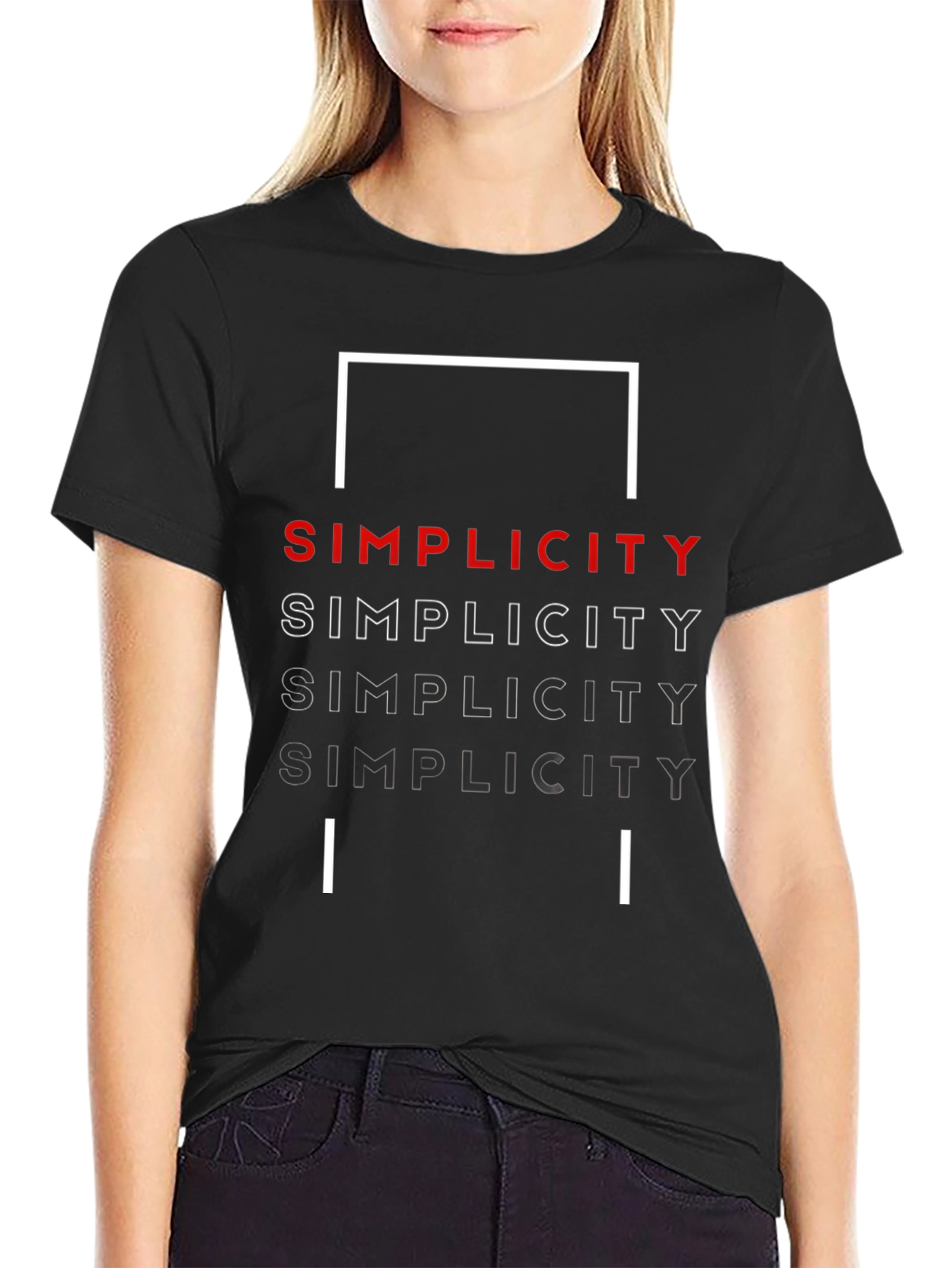 Simplicity Graphic Tee - Modern Minimalist Design