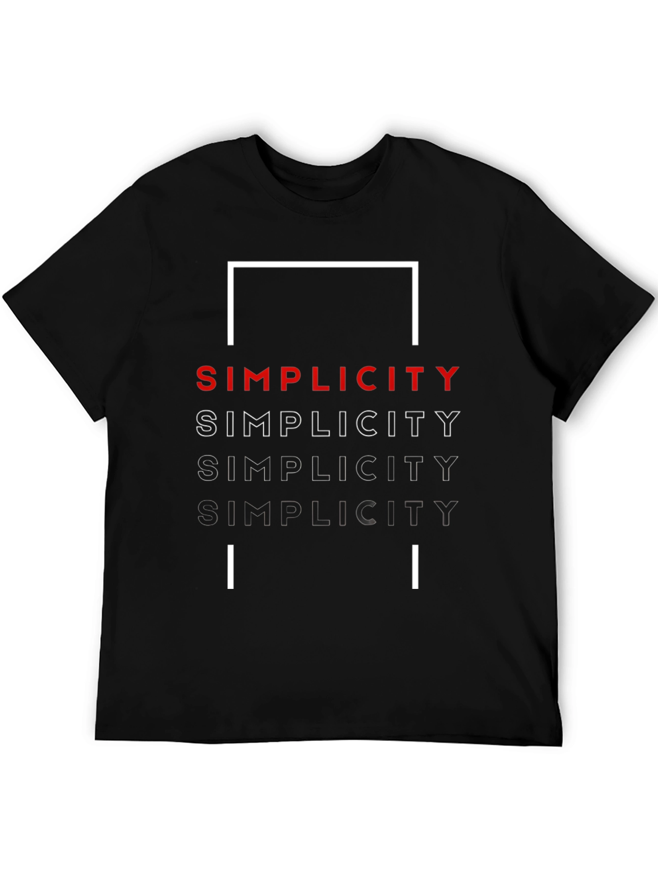 Simplicity Graphic Tee - Modern Minimalist Design