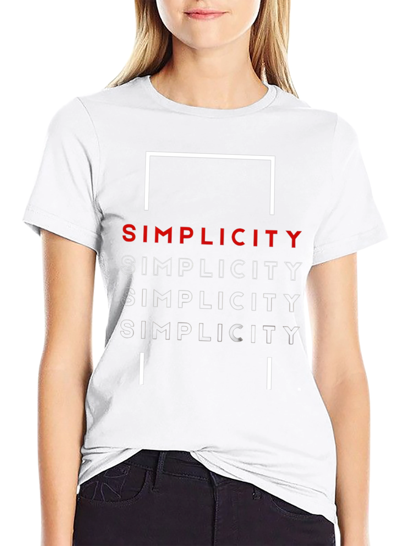 Simplicity Graphic Tee - Modern Minimalist Design