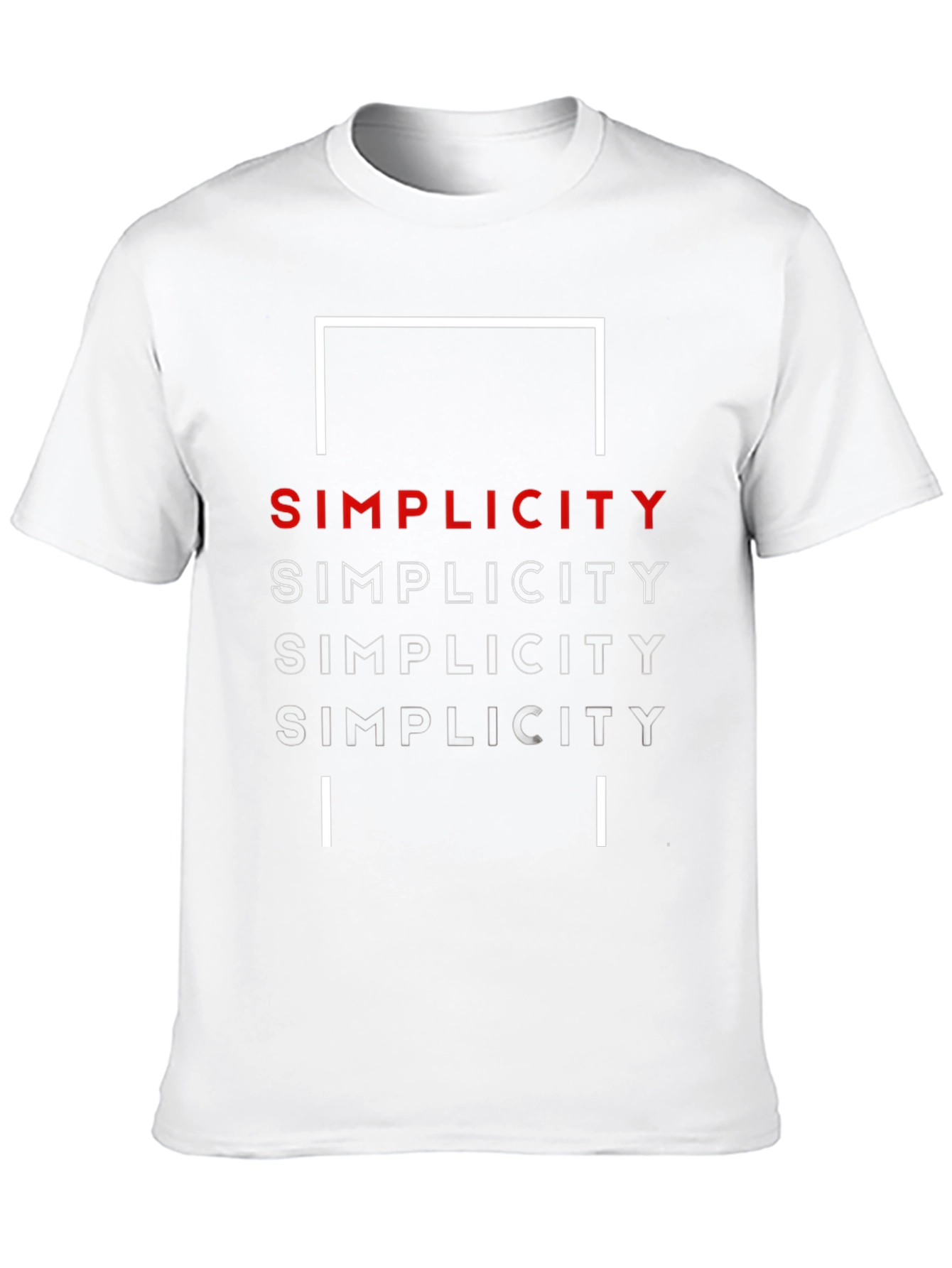 Simplicity Graphic Tee - Modern Minimalist Design