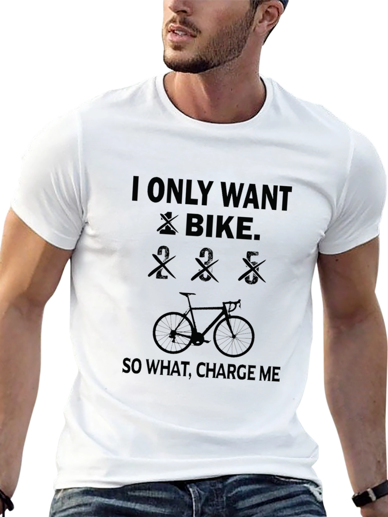 I Only Want Bike Funny Cycling T-Shirt