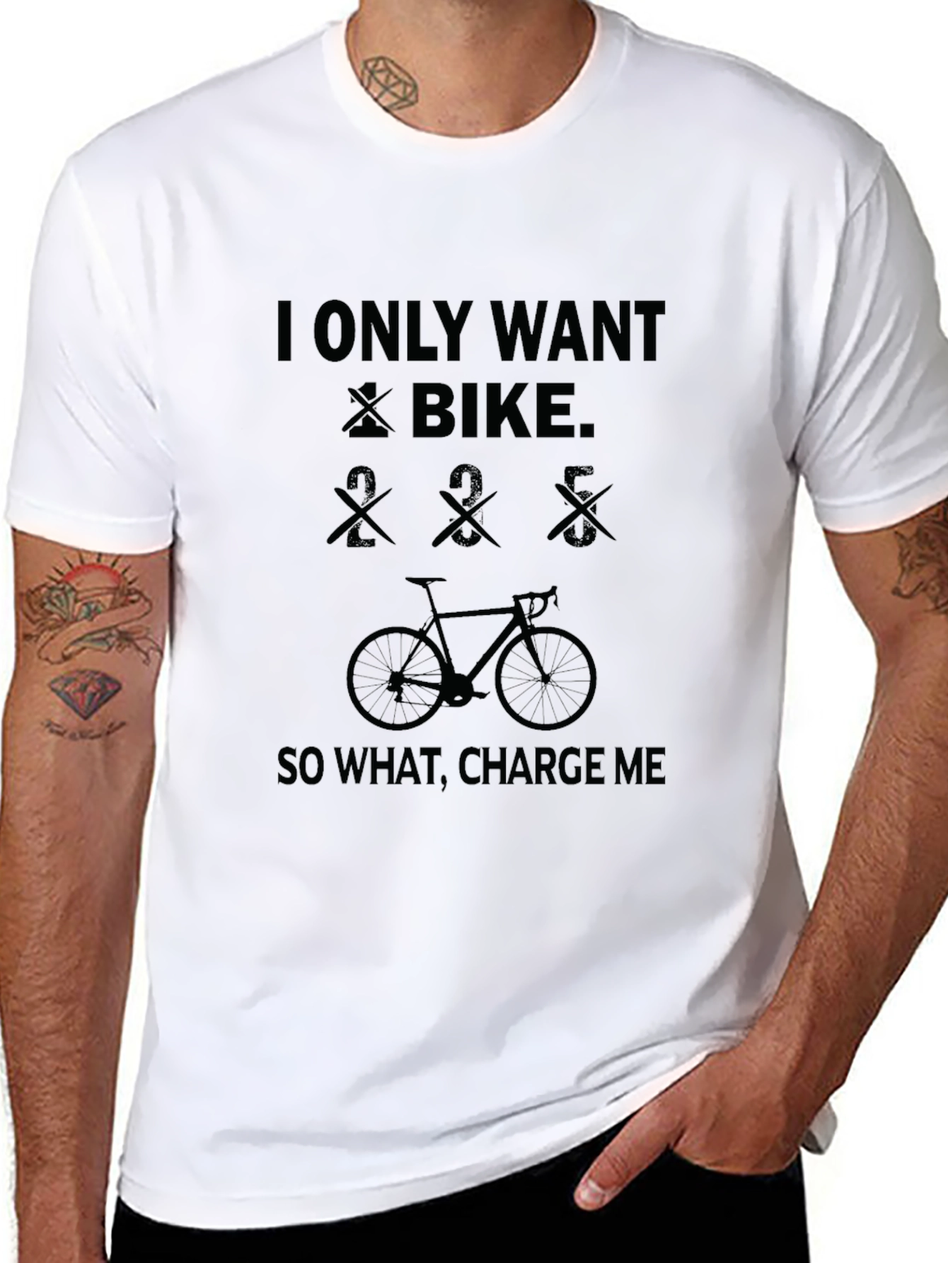 I Only Want Bike Funny Cycling T-Shirt