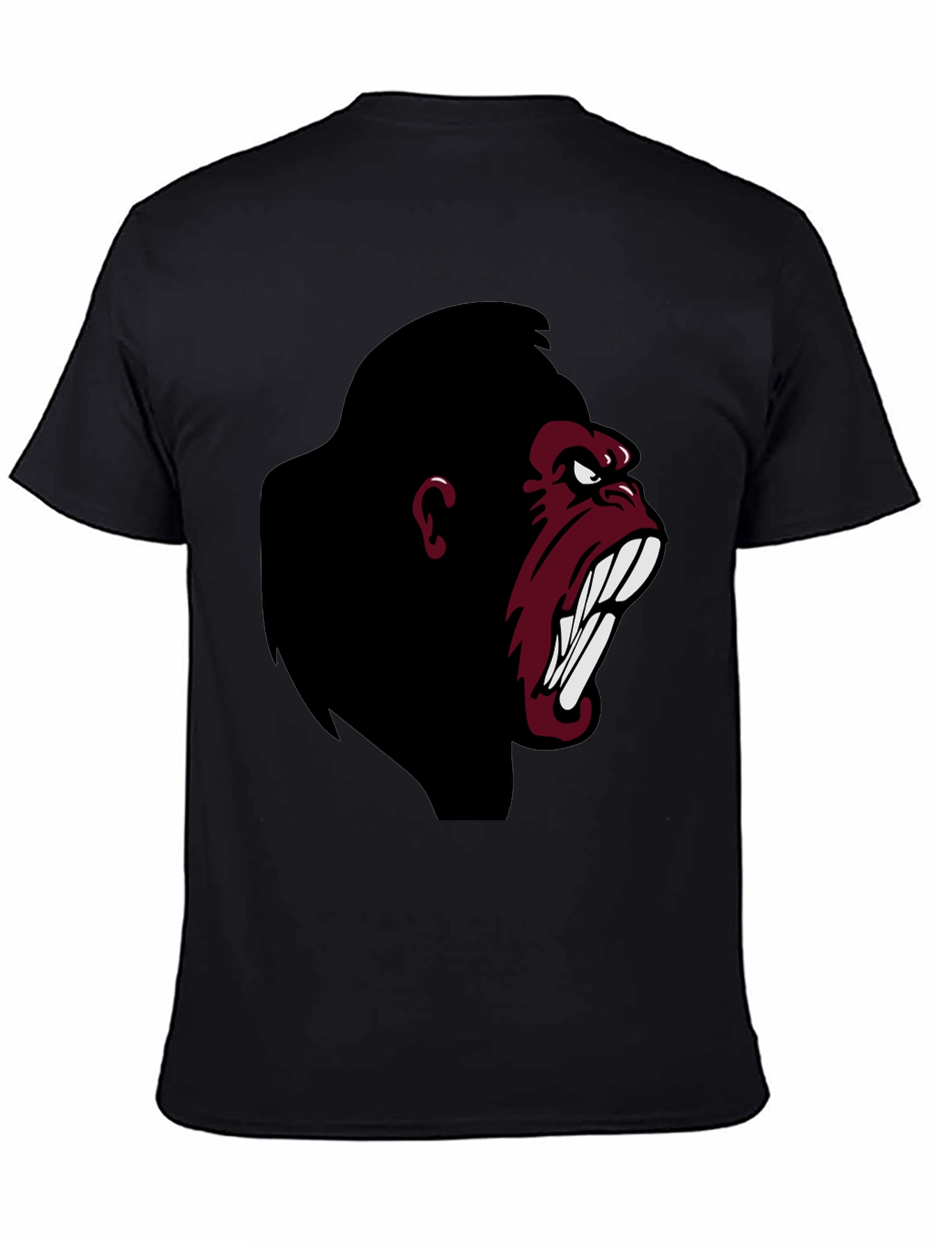 Angry Gorilla Graphic T-Shirt - Black