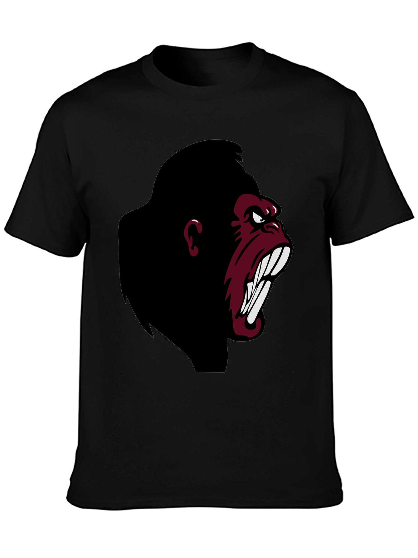 Angry Gorilla Graphic T-Shirt - Black