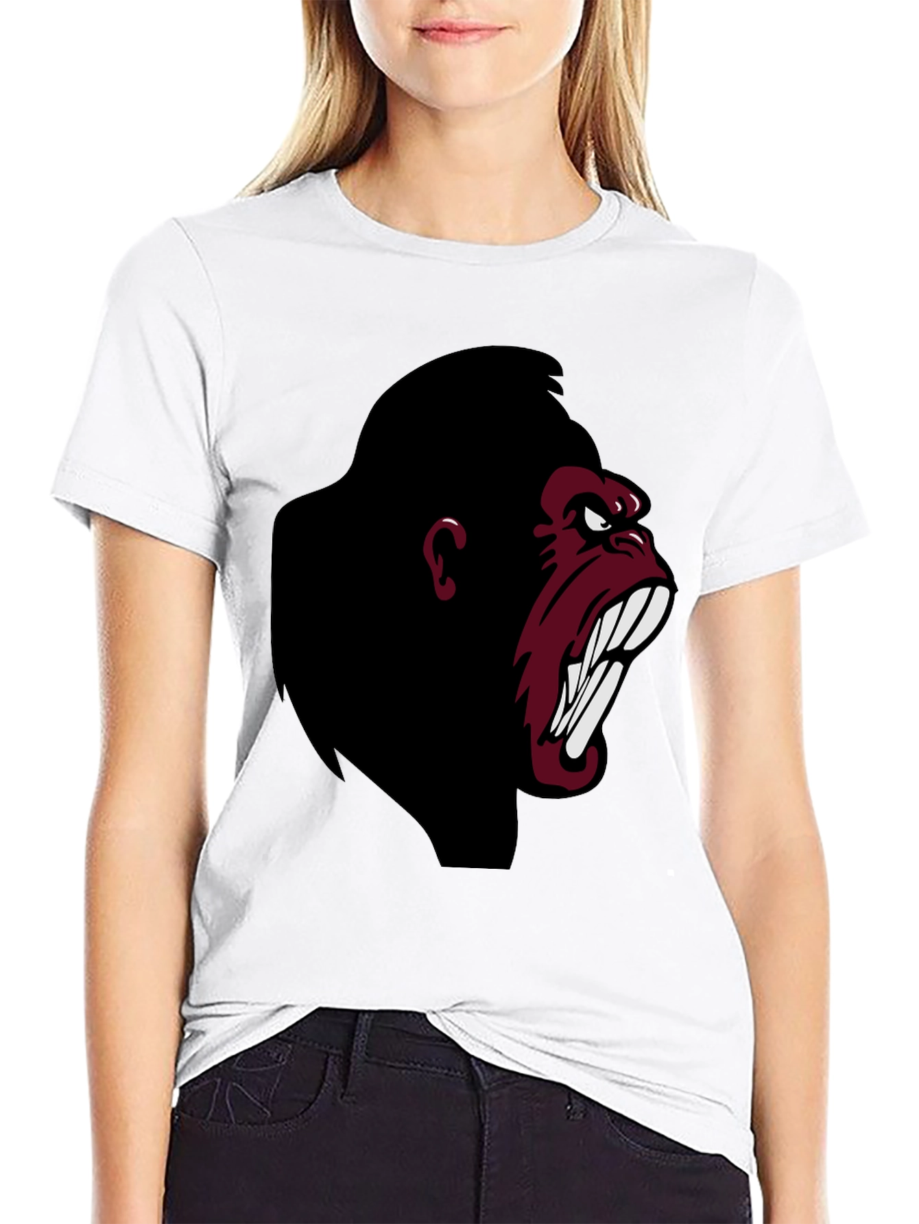 Angry Gorilla Graphic T-Shirt - Black