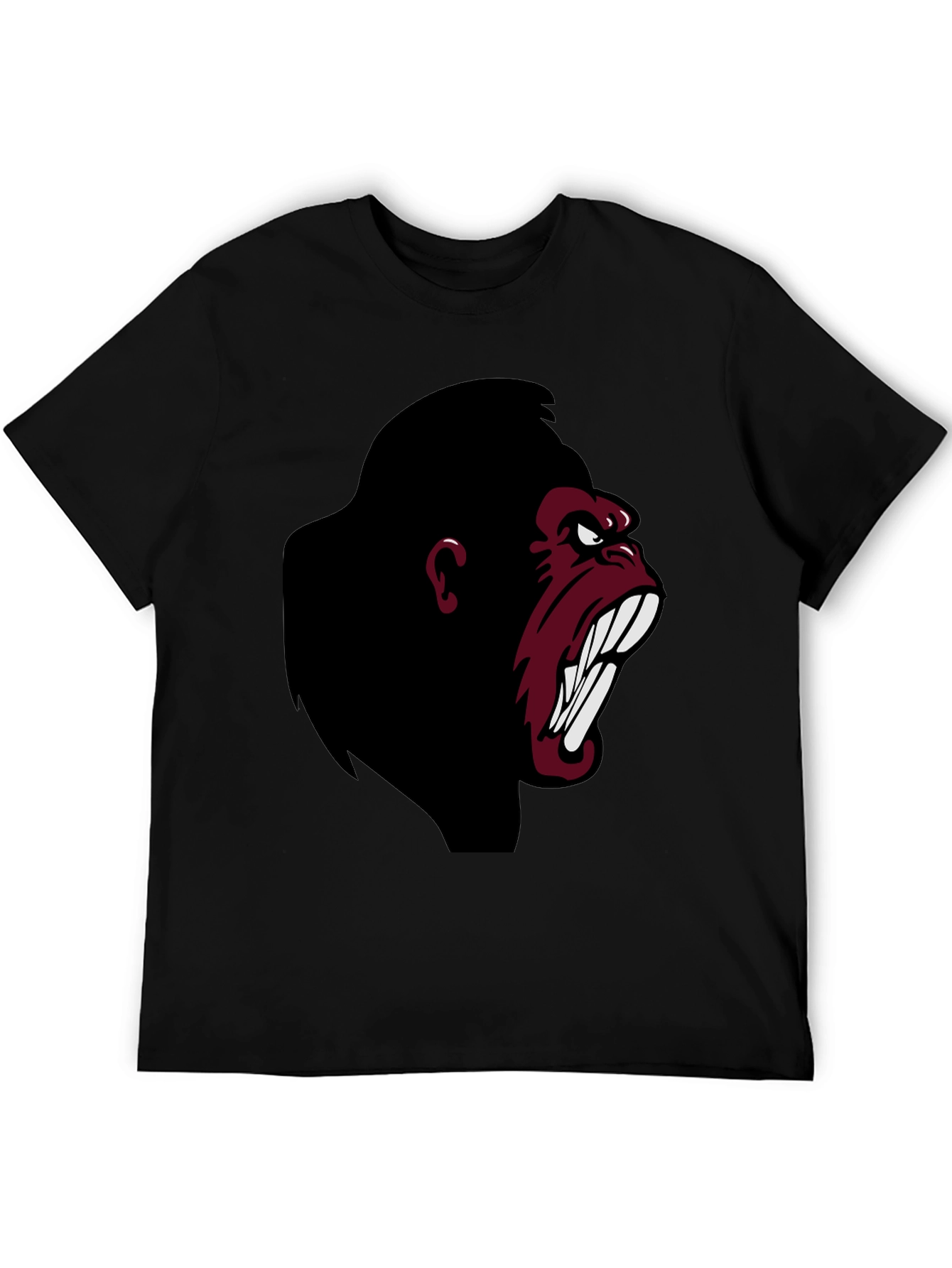 Angry Gorilla Graphic T-Shirt - Black