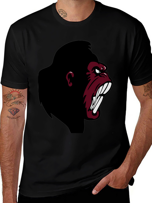 Angry Gorilla Graphic T-Shirt - Black