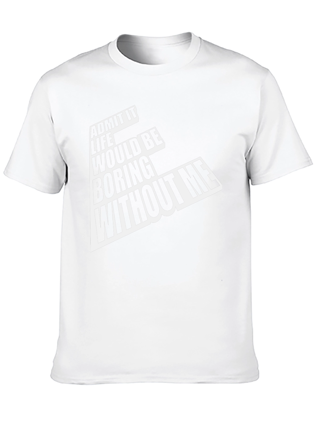 Funny Admit It Graphic T-Shirt - Mens Black Tee