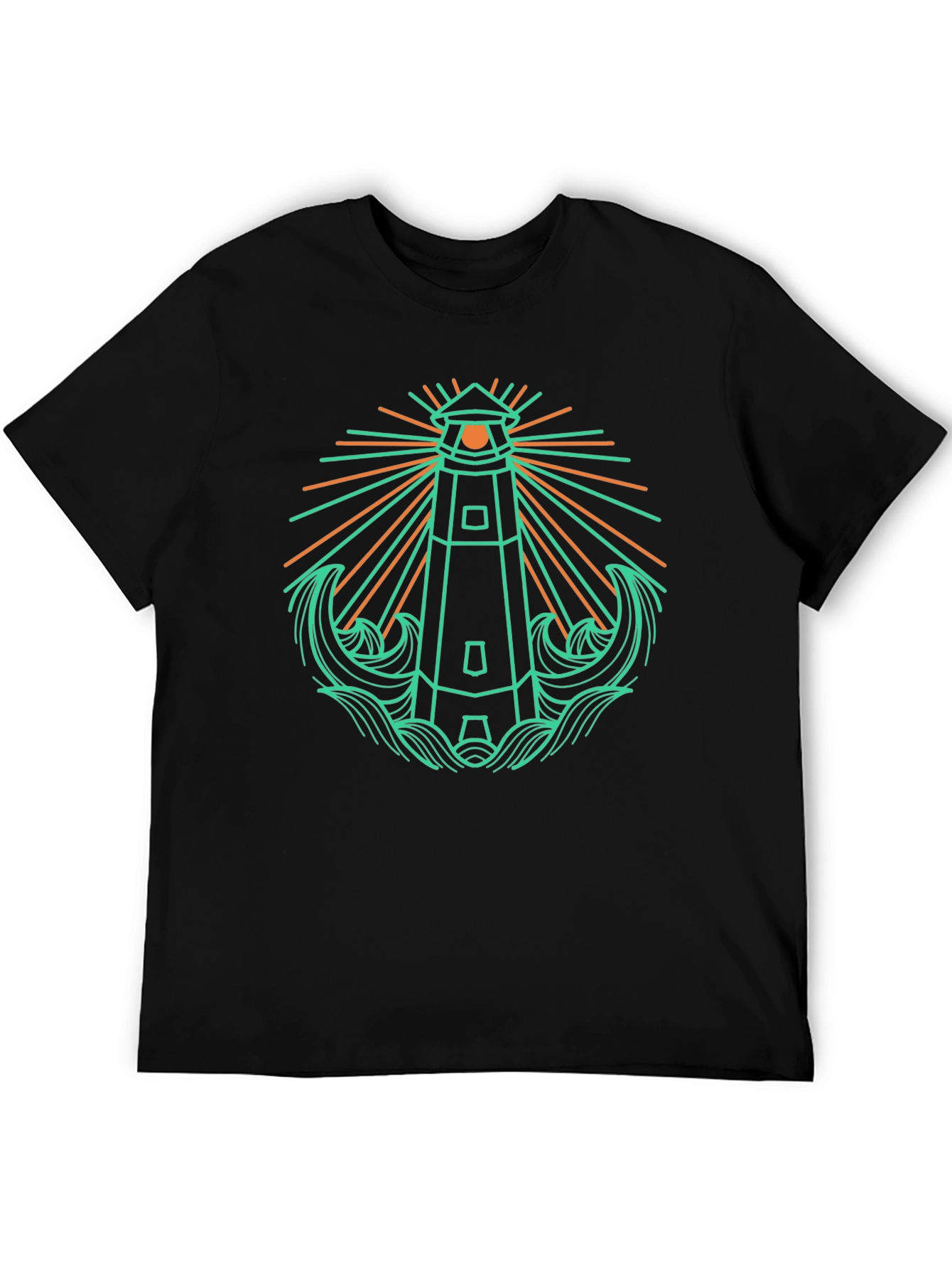 Lighthouse Graphic Tee - Nautical Style