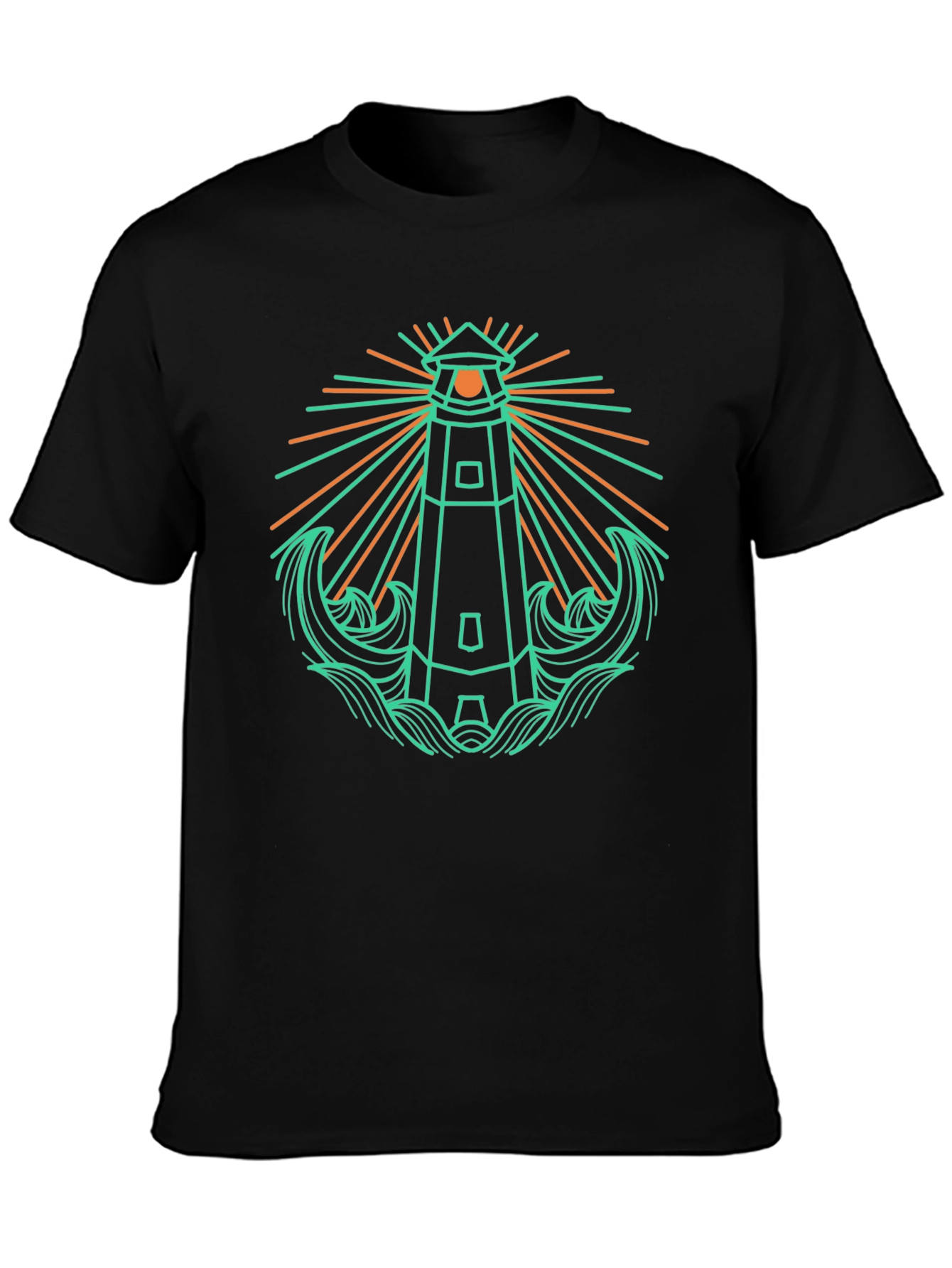 Lighthouse Graphic Tee - Nautical Style