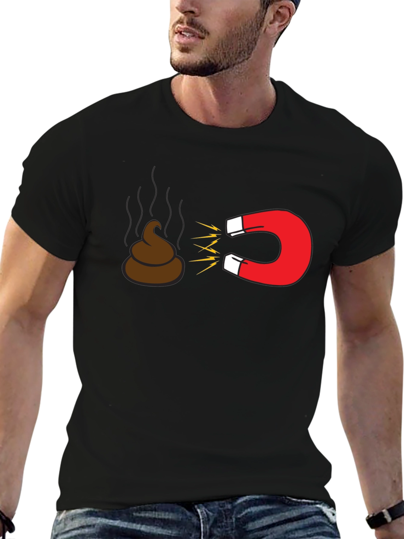 Funny Poop Magnet T-Shirt