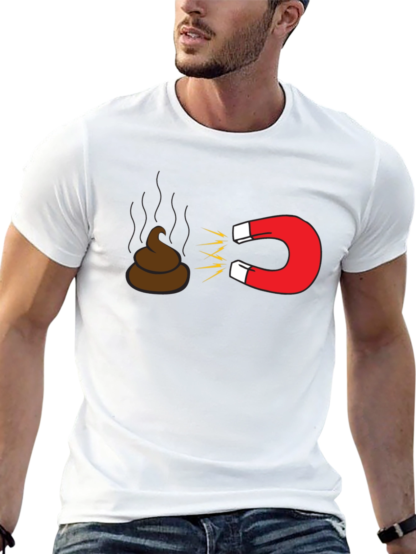 Funny Poop Magnet T-Shirt