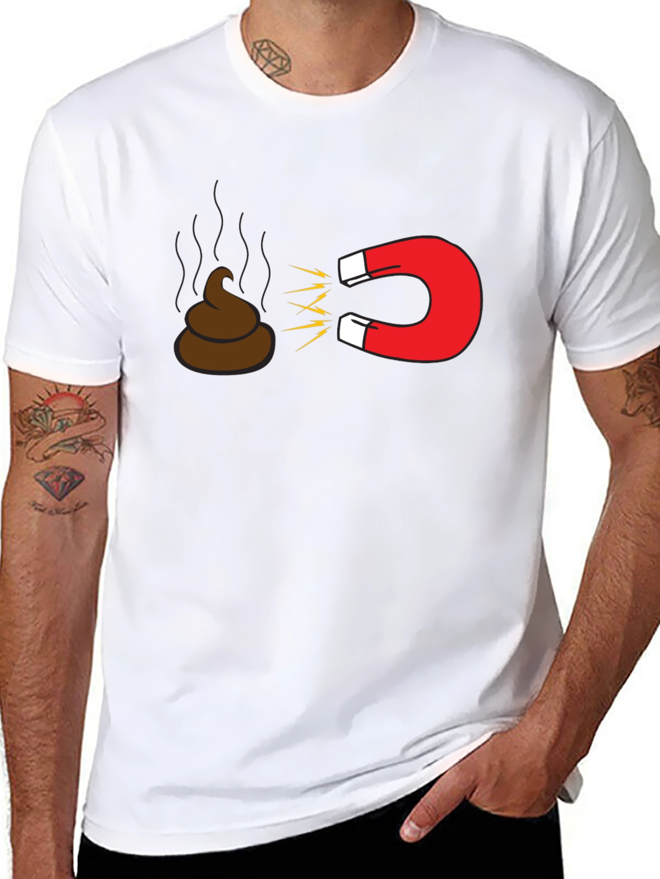 Funny Poop Magnet T-Shirt