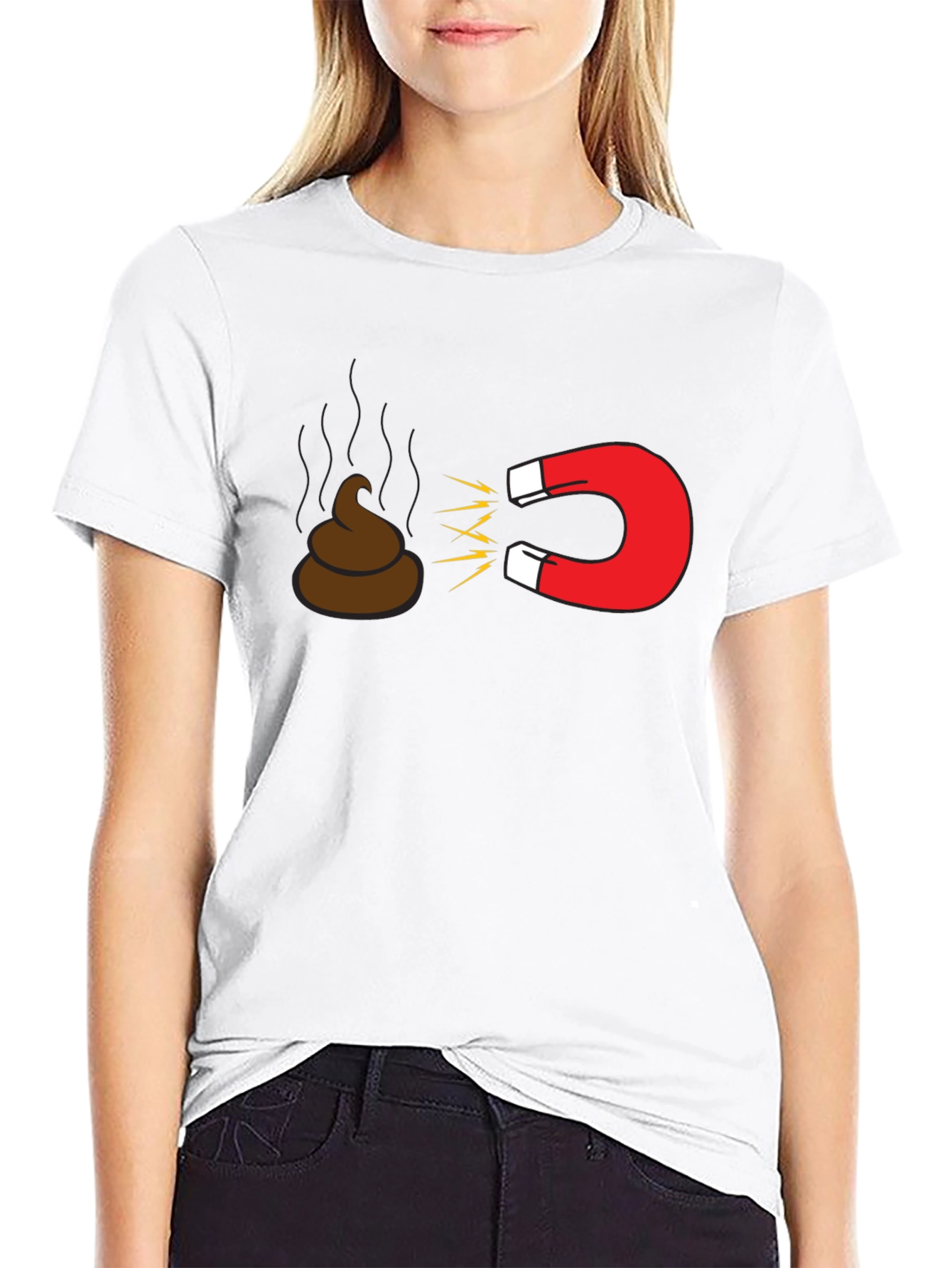 Funny Poop Magnet T-Shirt