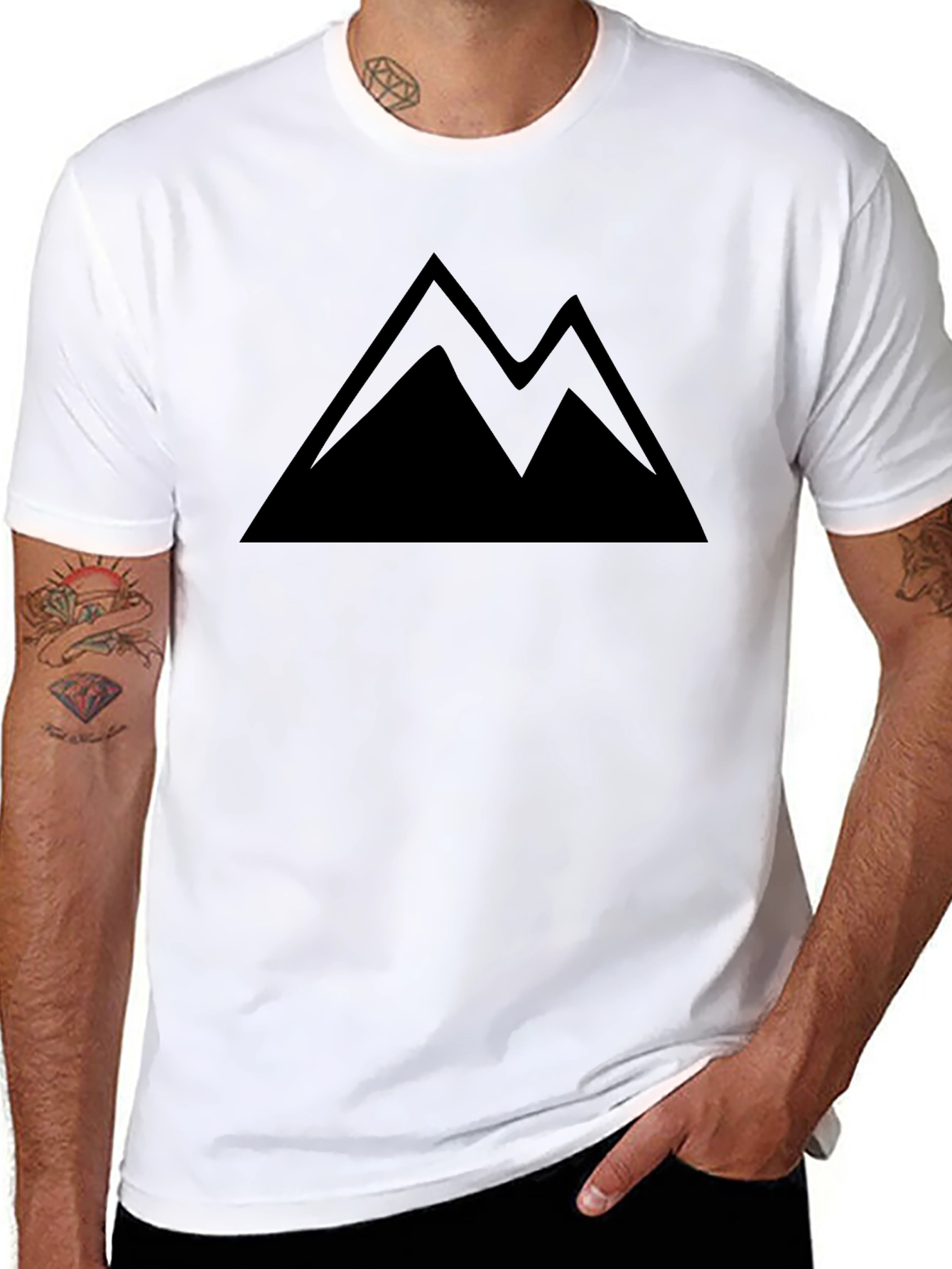 Black Mountain Graphic T-Shirt - Mens Casual Tee