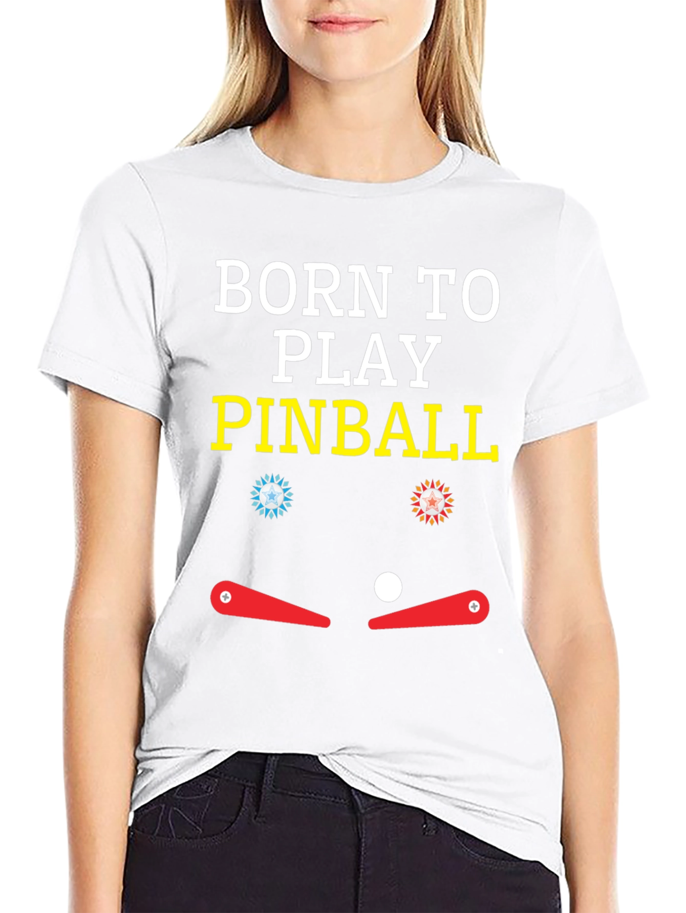 Born to Play Pinball Graphic T-Shirt