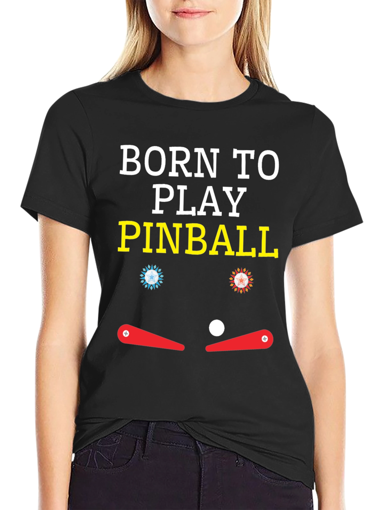 Born to Play Pinball Graphic T-Shirt