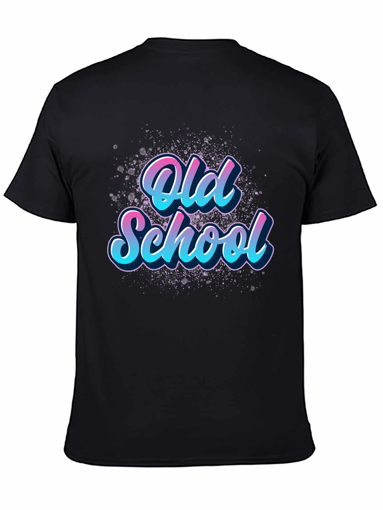Retro Old School Graphic Black T-Shirt
