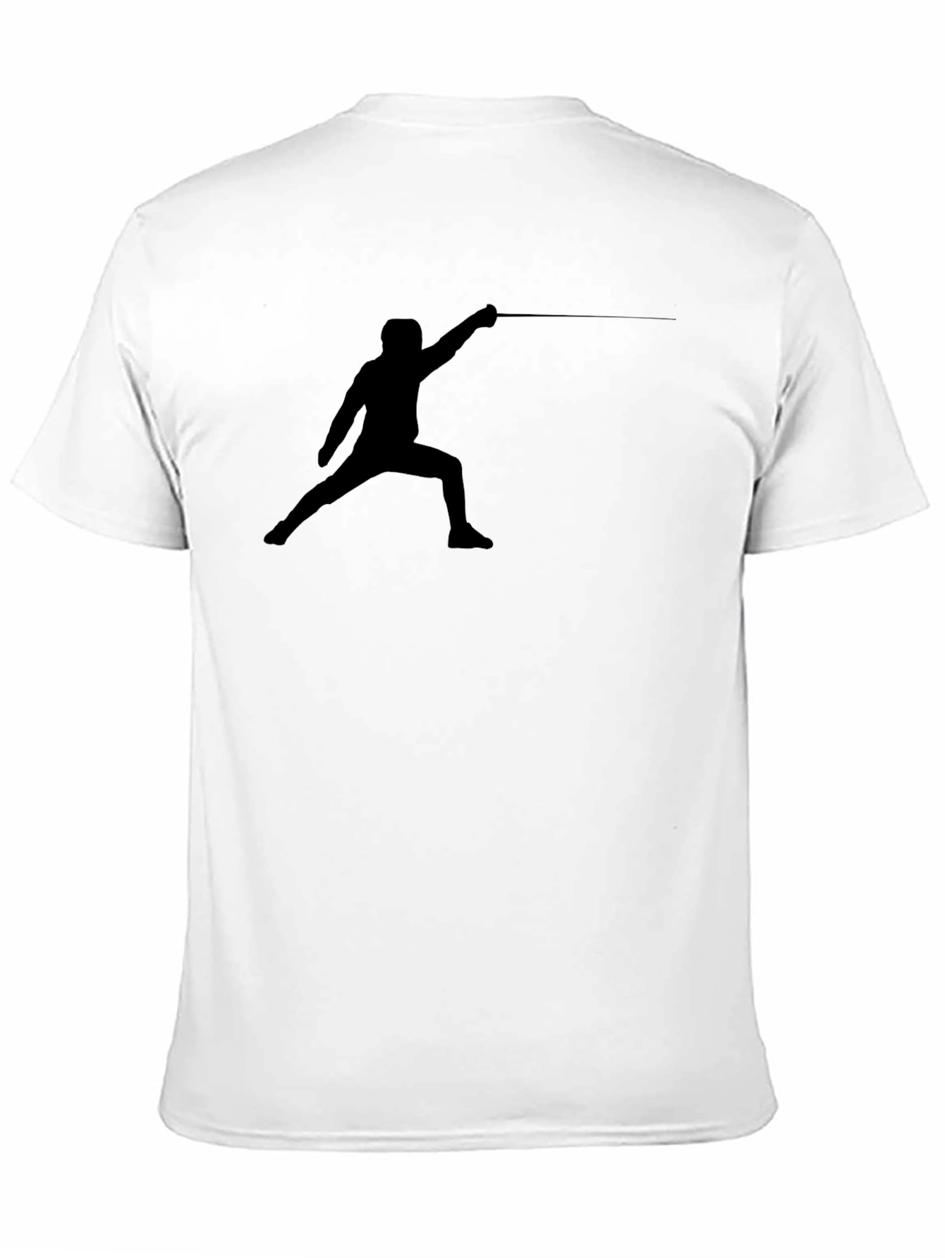 Fencer Silhouette Black T-Shirt