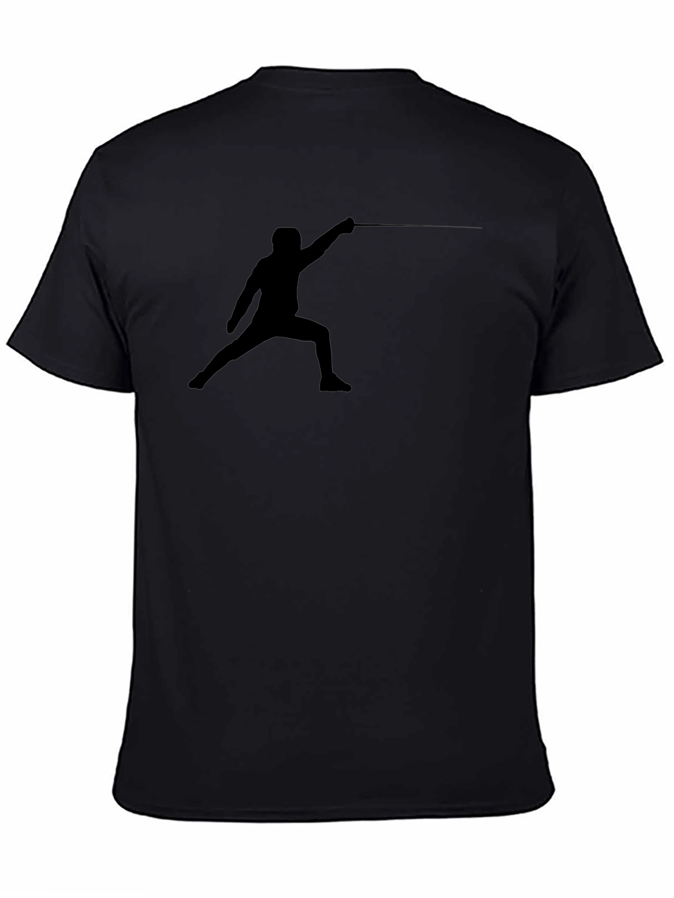 Fencer Silhouette Black T-Shirt