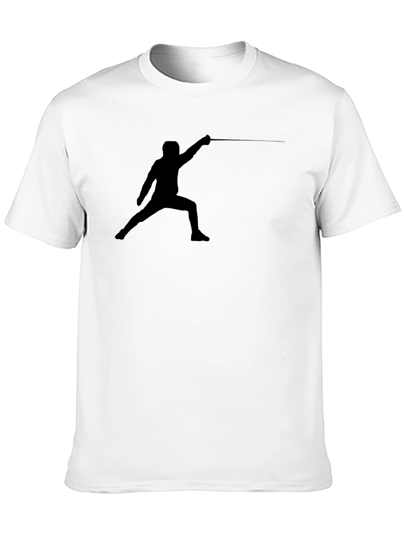 Fencer Silhouette Black T-Shirt