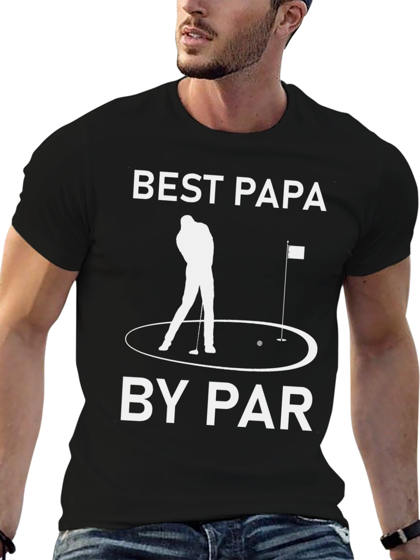 Best Papa by Par Golf T-Shirt - Fathers Day