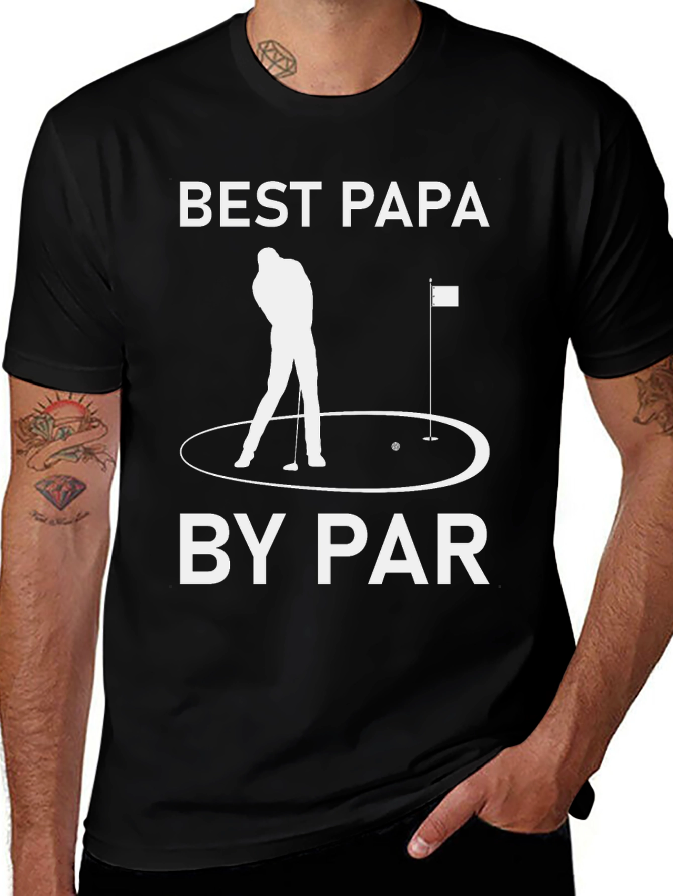 Best Papa by Par Golf T-Shirt - Fathers Day