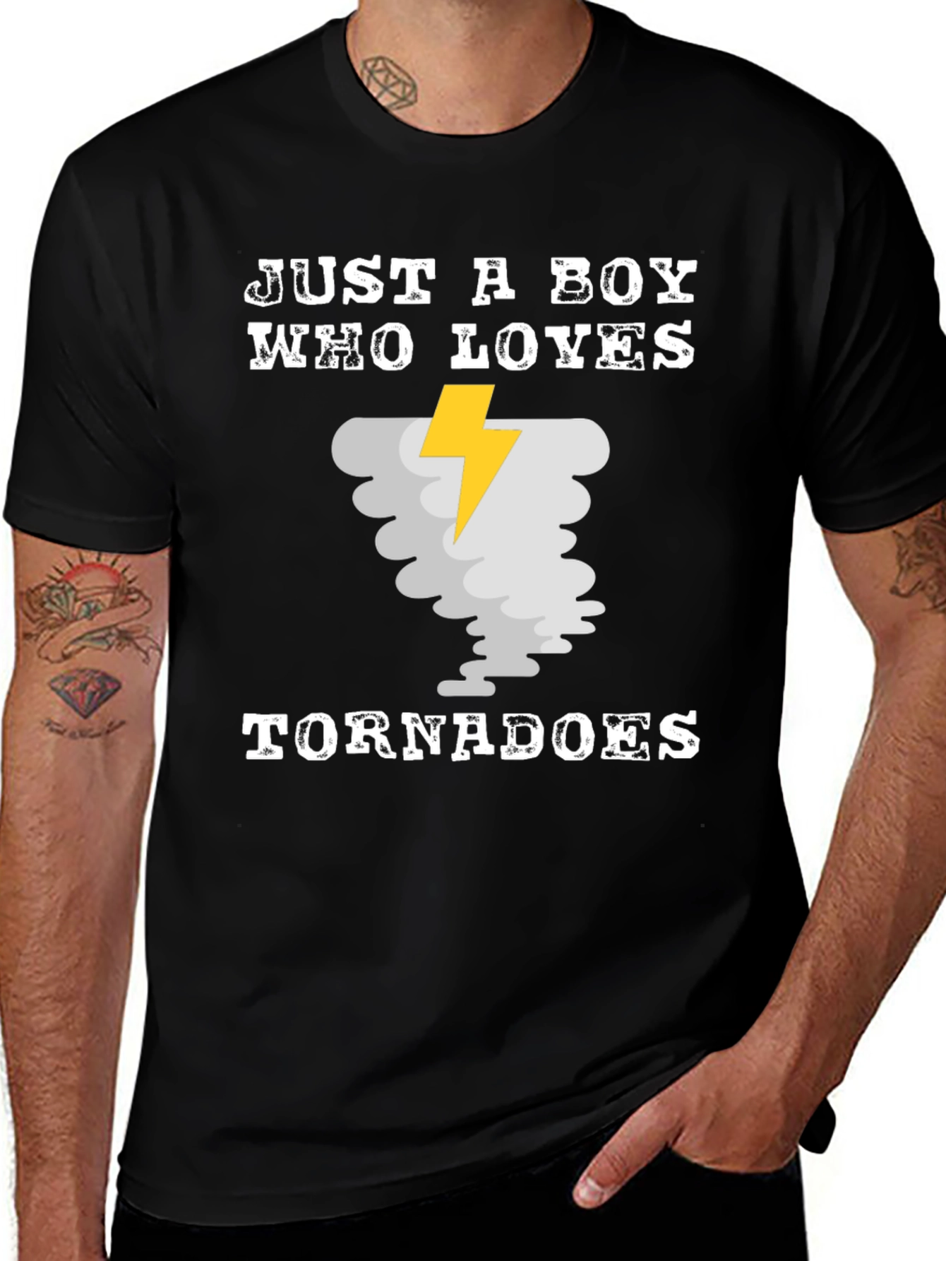 Boy Who Loves Tornadoes Graphic Tee