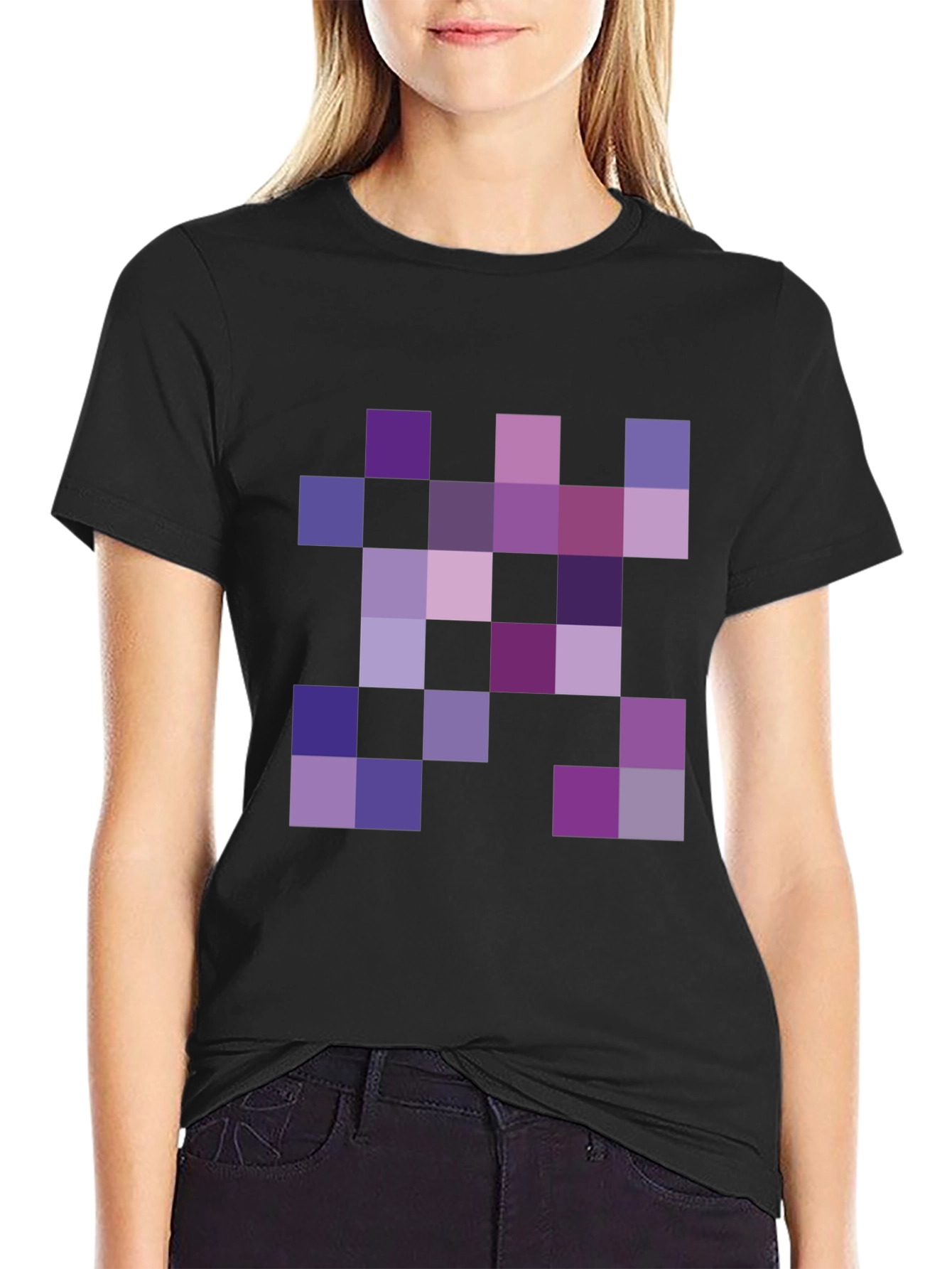 Pixel Art Black T-Shirt