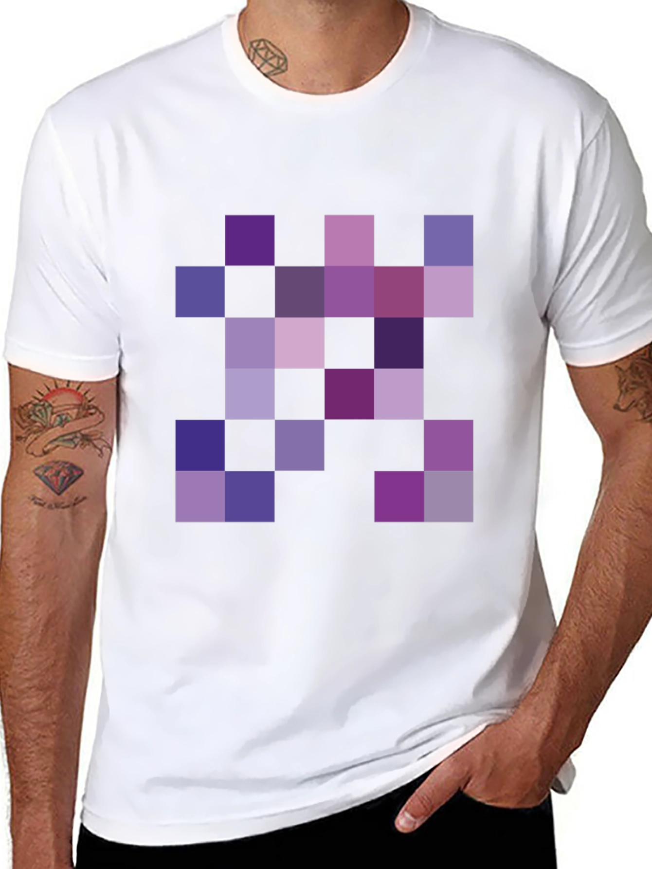 Pixel Art Black T-Shirt