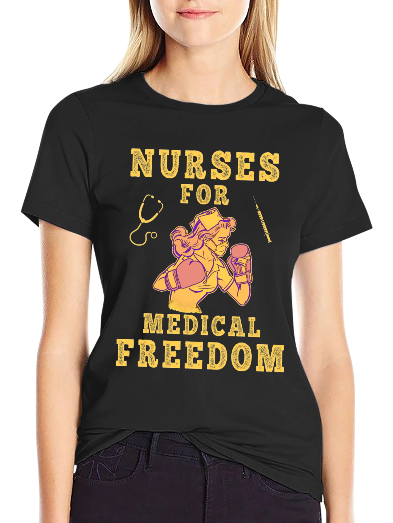Nurses for Medical Freedom Graphic T-Shirt