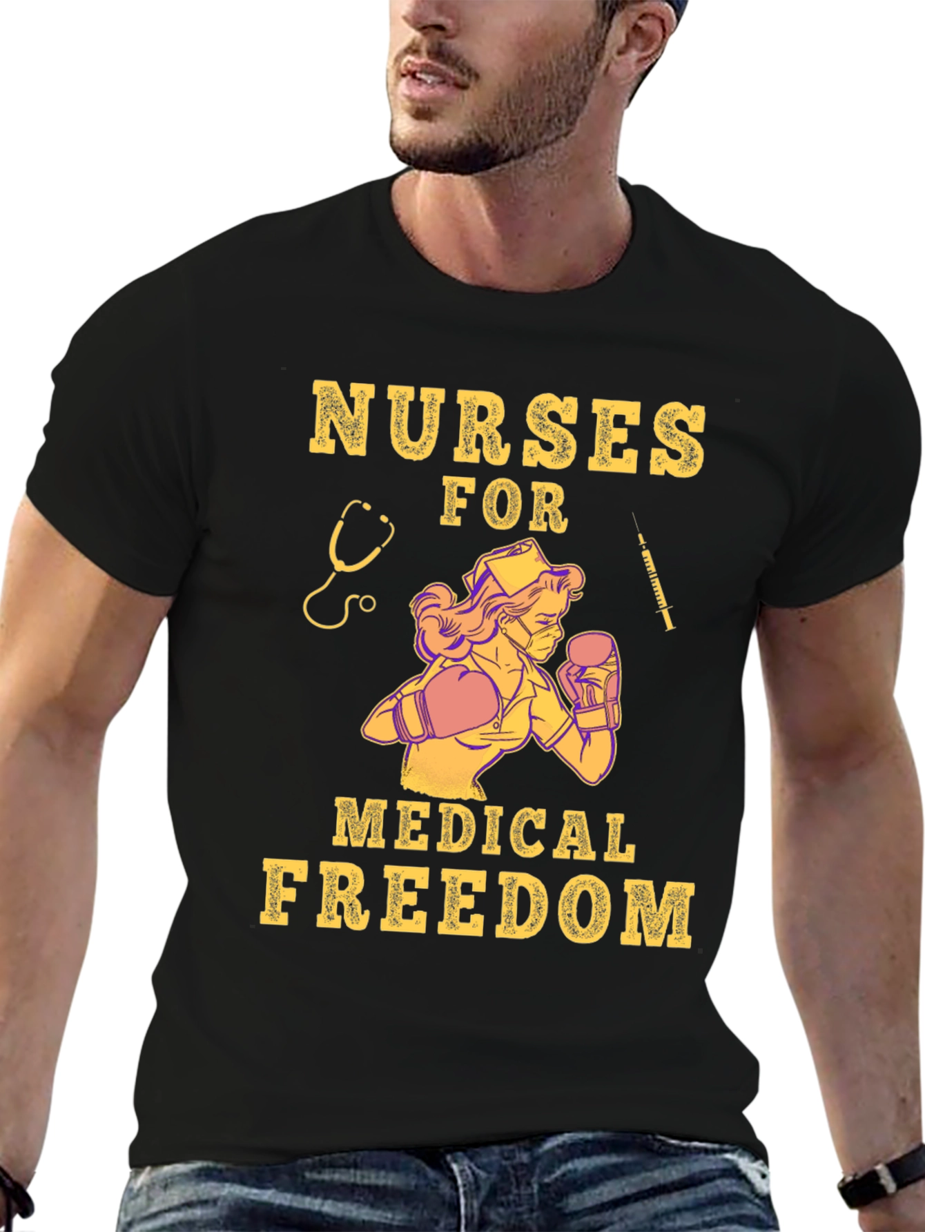 Nurses for Medical Freedom Graphic T-Shirt