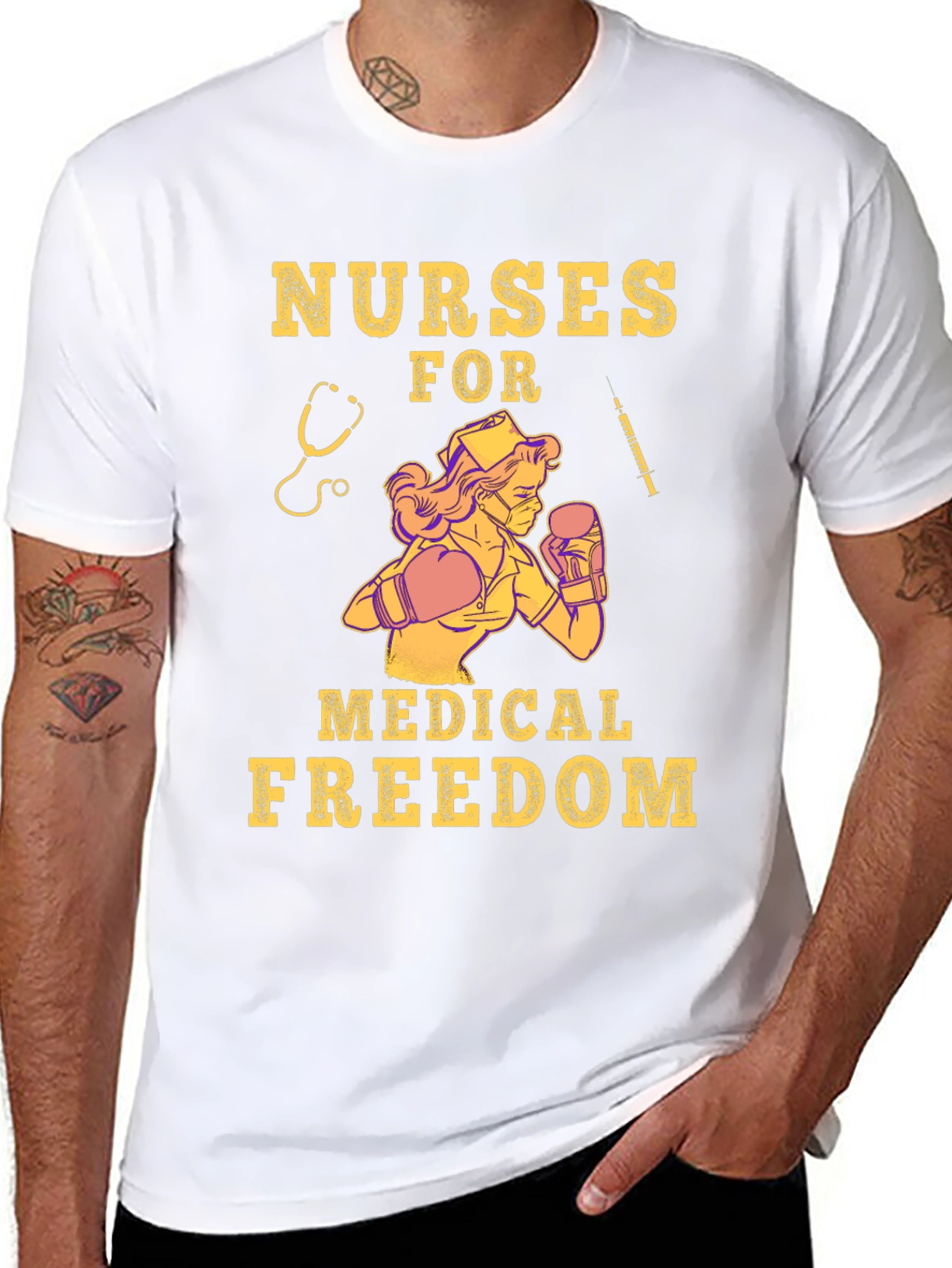 Nurses for Medical Freedom Graphic T-Shirt